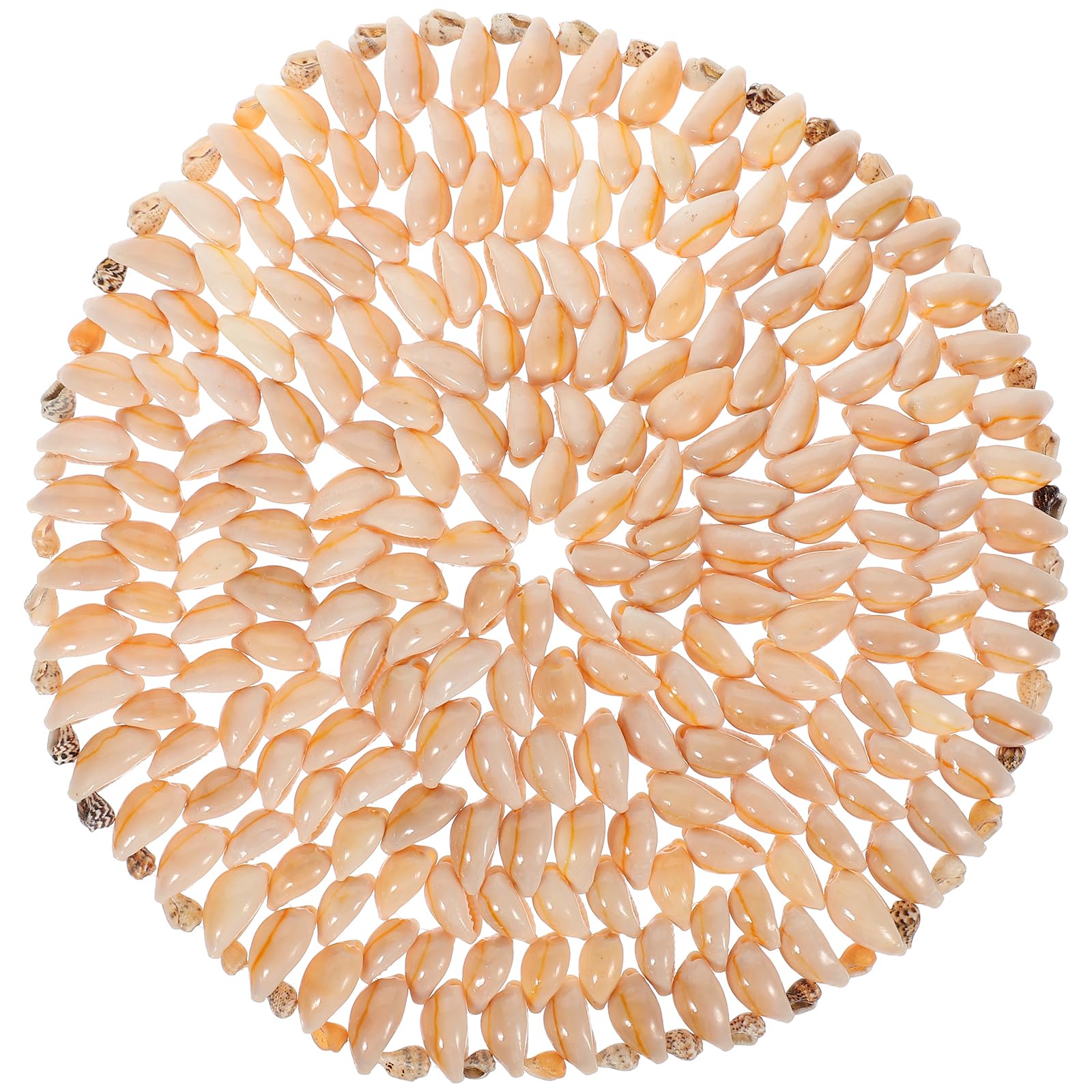 Ganazono Beach Coaster Seashell Coasters Hot Pot Holder Round Seashell Trivet Mat Nautical Drink Coasters Pot Pads Coffee Cup Ho