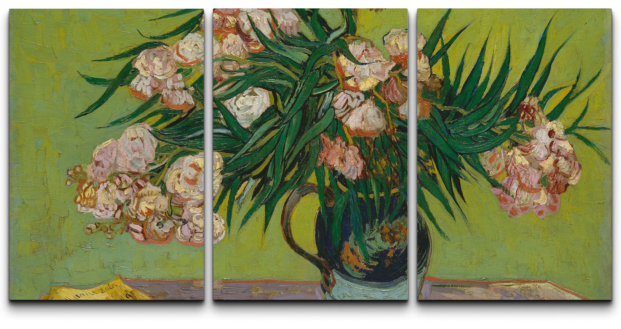 Wall26 Canvas Print Wall Art Set Oleander Flowers Vincent Van Gogh Classical Illustrations Fine Art Decorative Historic Vintage