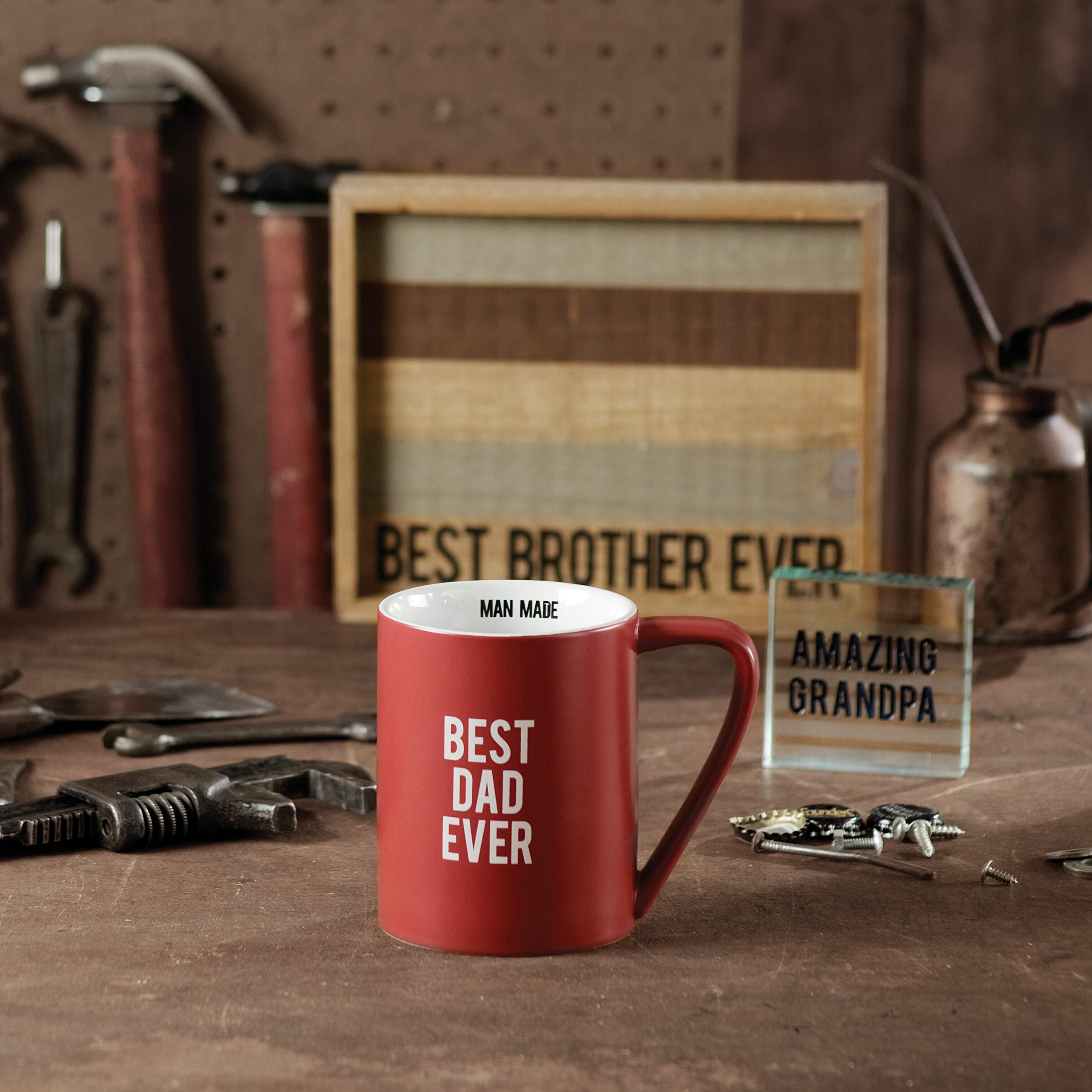 Pavilion Gift Company Best Dad Ceramic Mug, 18 oz, Multicolor