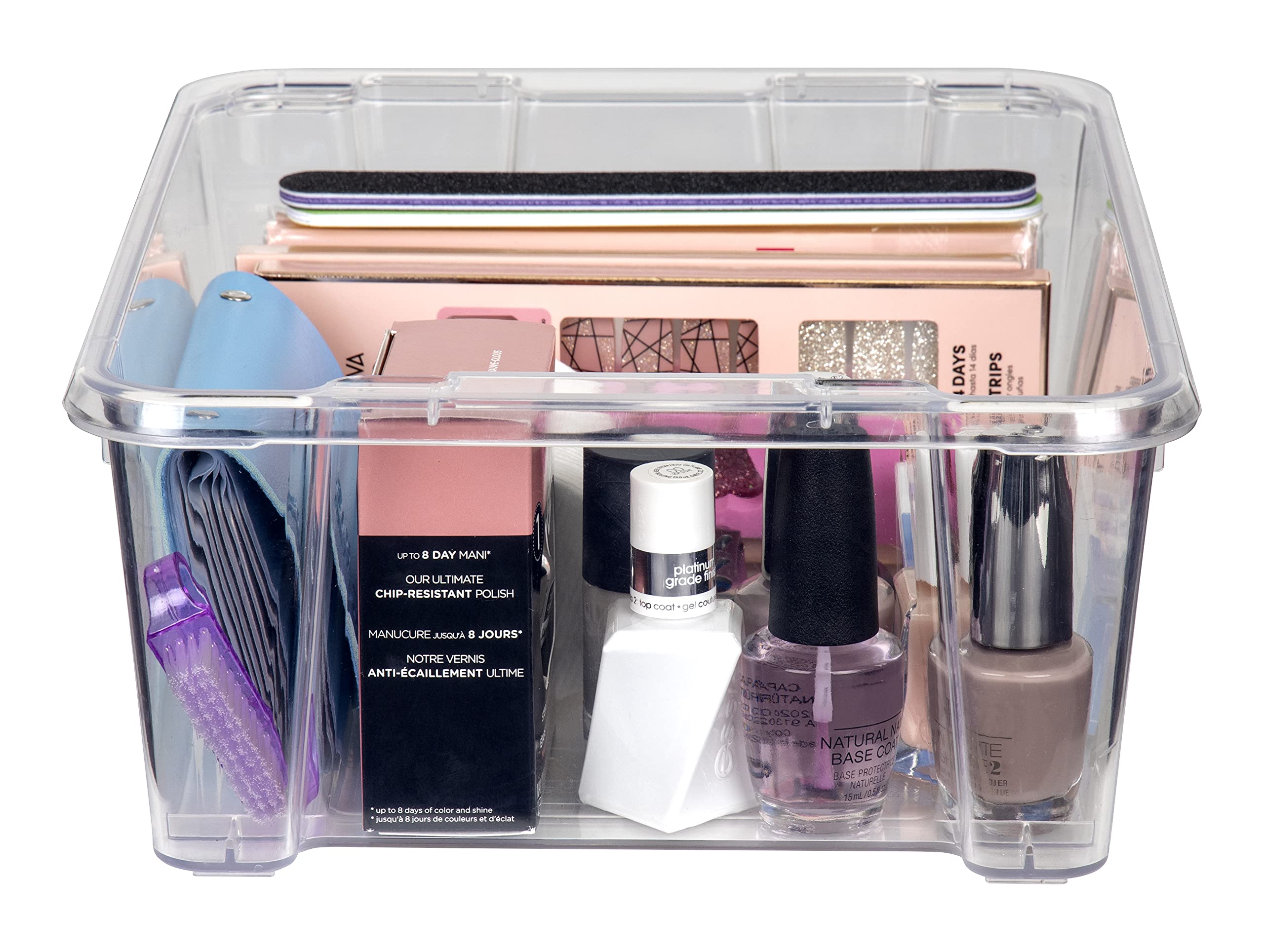 Ab Designs 6842Abd Stackables, Cosmetic Storage Bins, Clear, 3 Pack