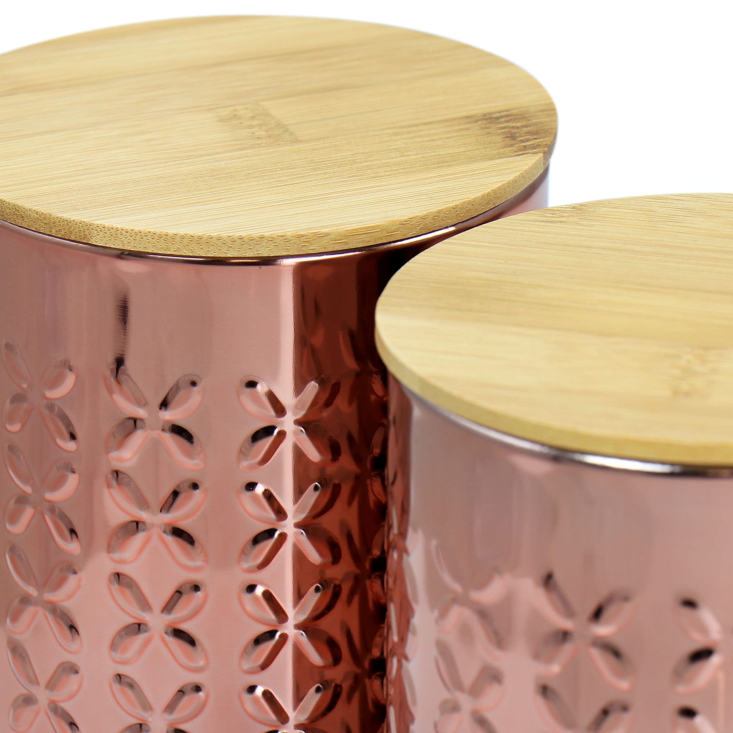 Megachef Mg-570 Canister Set, 3 Pieces, Copper