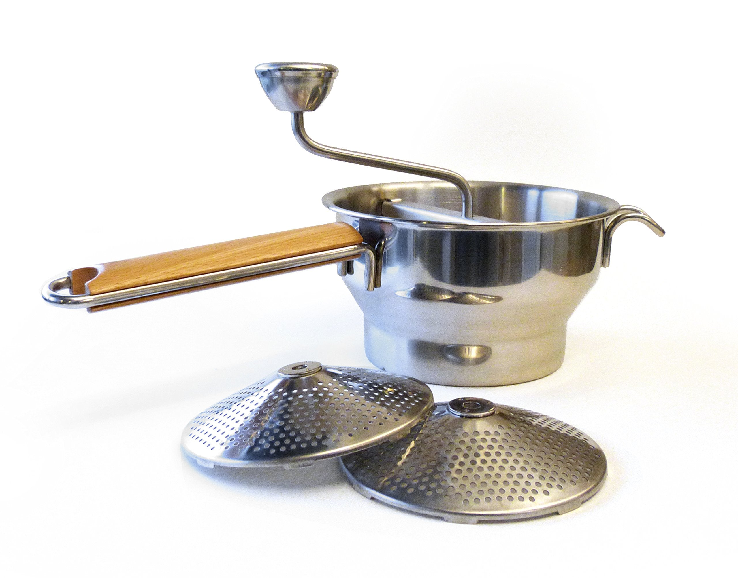 RSVP International Food Mill, 7.75" Stainless Steel, Model 8082, Durable Kitchen Tool