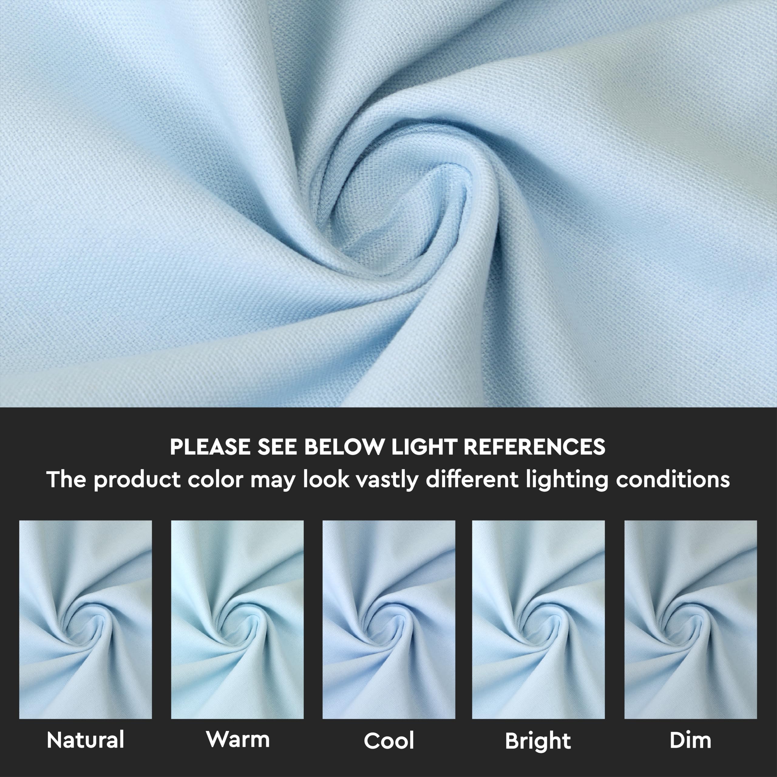 Encasa Homes Table Runner For 6 Seater Dining - Ice Blue - Large 13''X72'', 100% Cotton Plain Dyed Solid Colours Decorative Clot