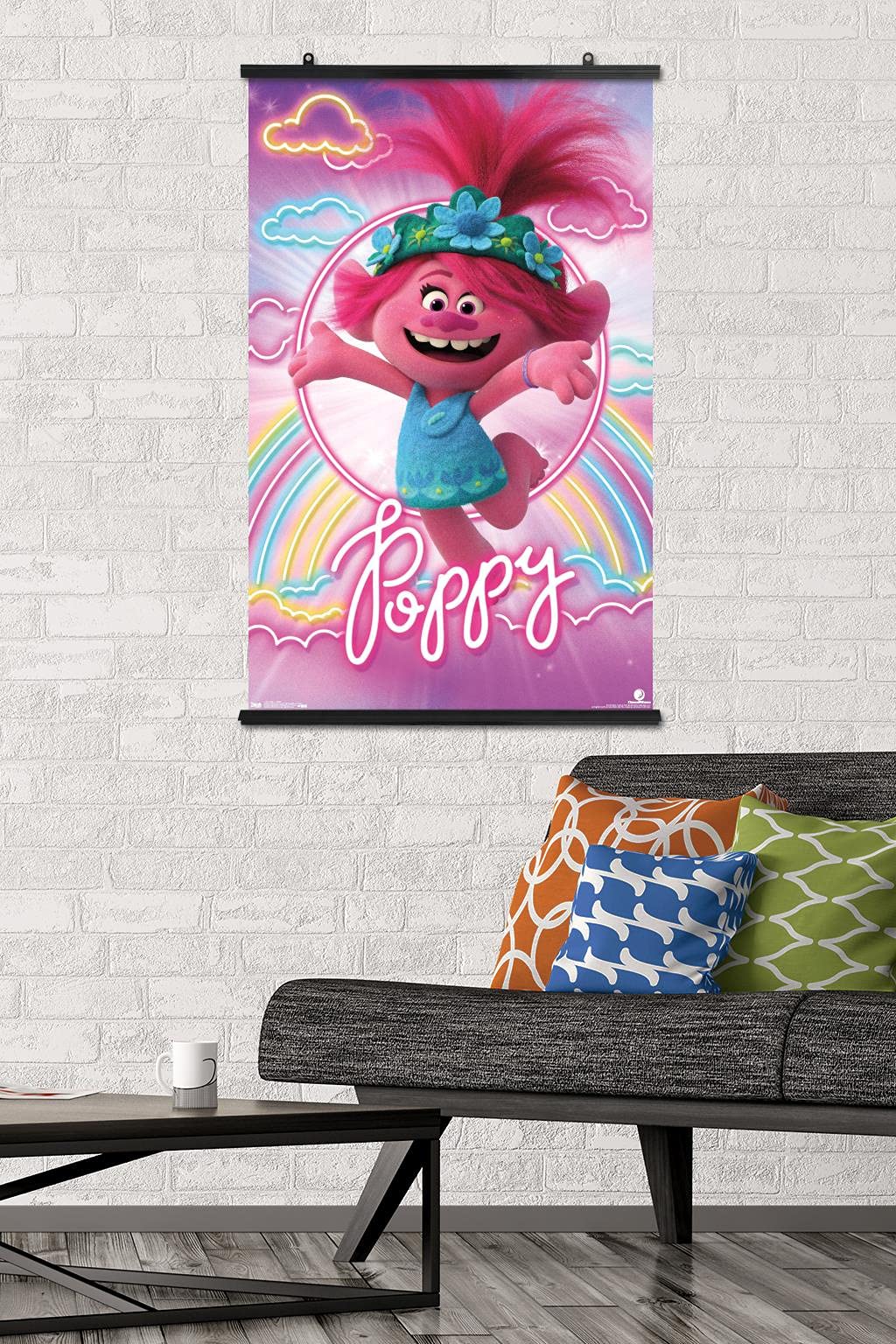 Trends International Dreamworks Trolls 2 - Poppy Wall Poster, 22.375'' X 34'', Poster & Clip Bundle