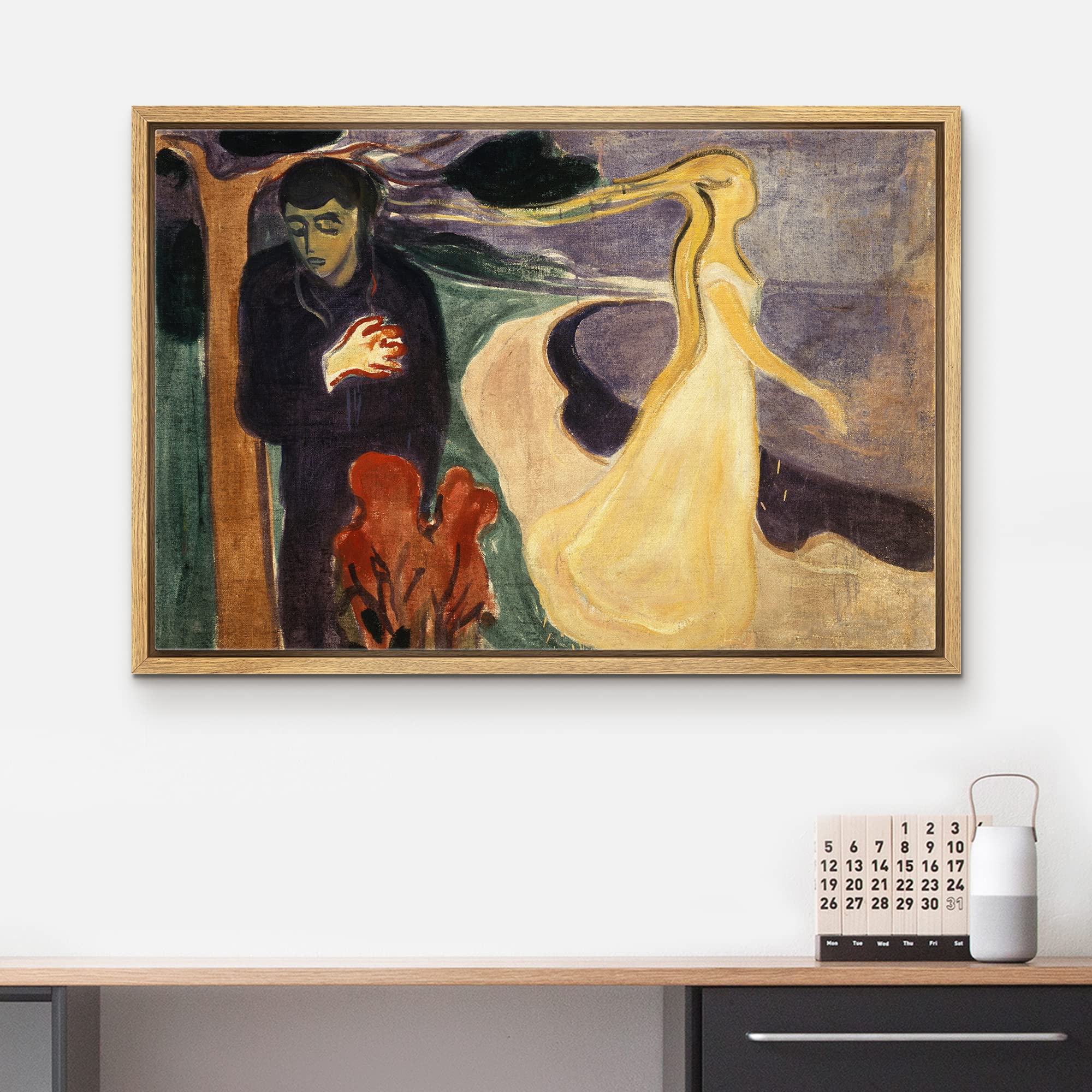 Wall26 Framed Canvas Print Wall Art Separation, 1896 By Edvard Munch People Historic Illustrations Fine Art Traditional Scenic C