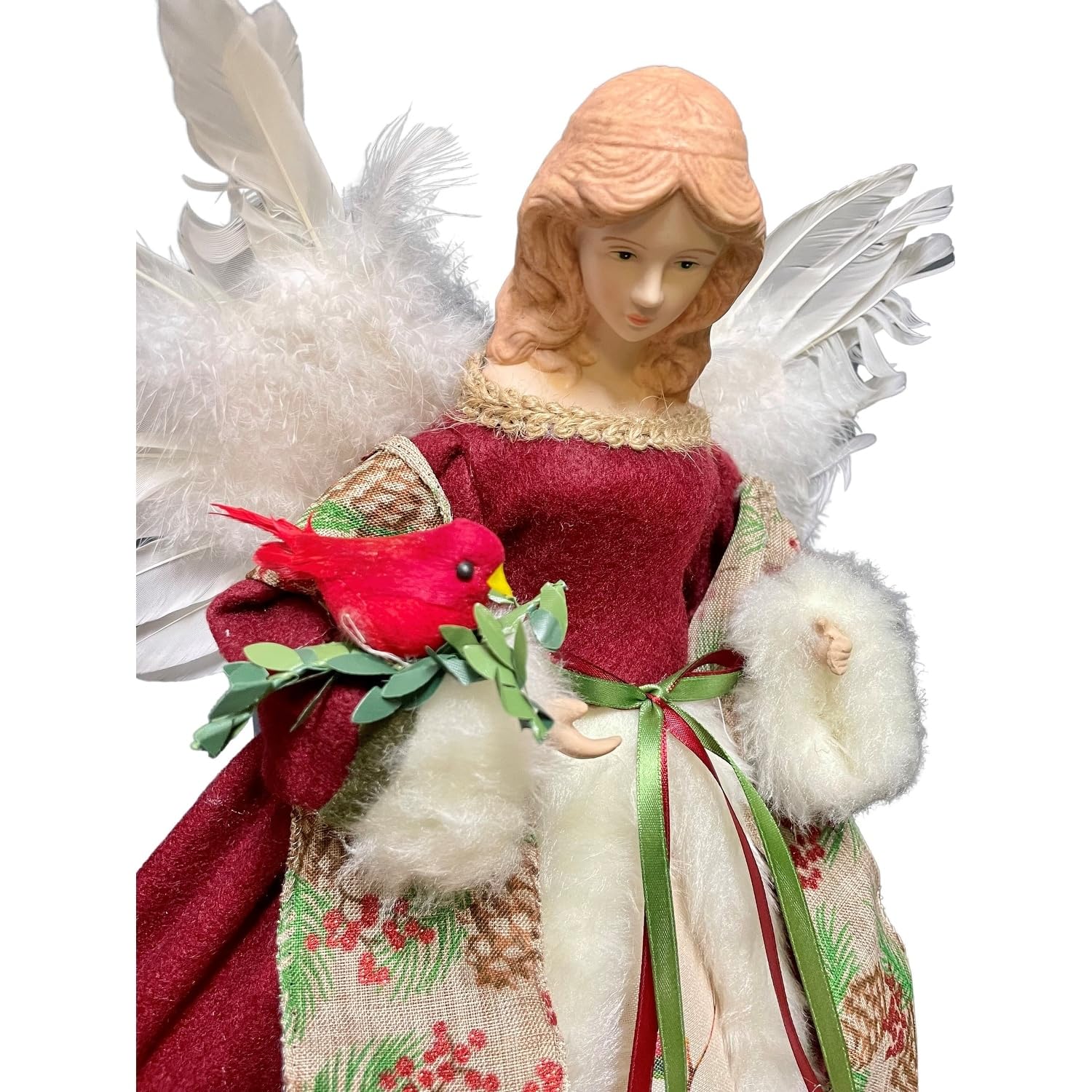 16 Cardinal Angel Tree Topper
