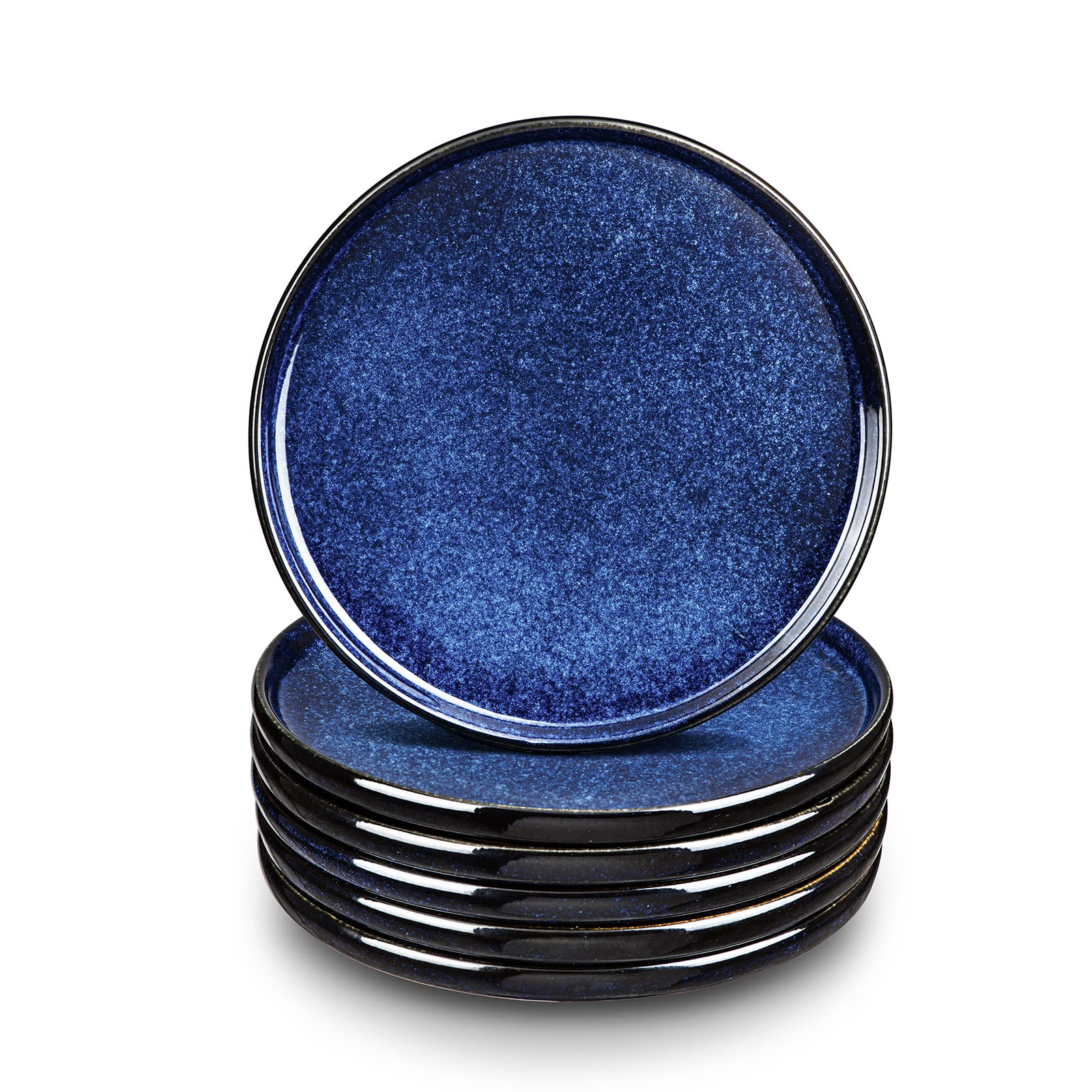 Vicrays Ceramic Dinner Plates Set - Porcelain 10 Inch Flat Steak Pasta Pizza Plate Home Party Restaurant Plate Scratch Resistant