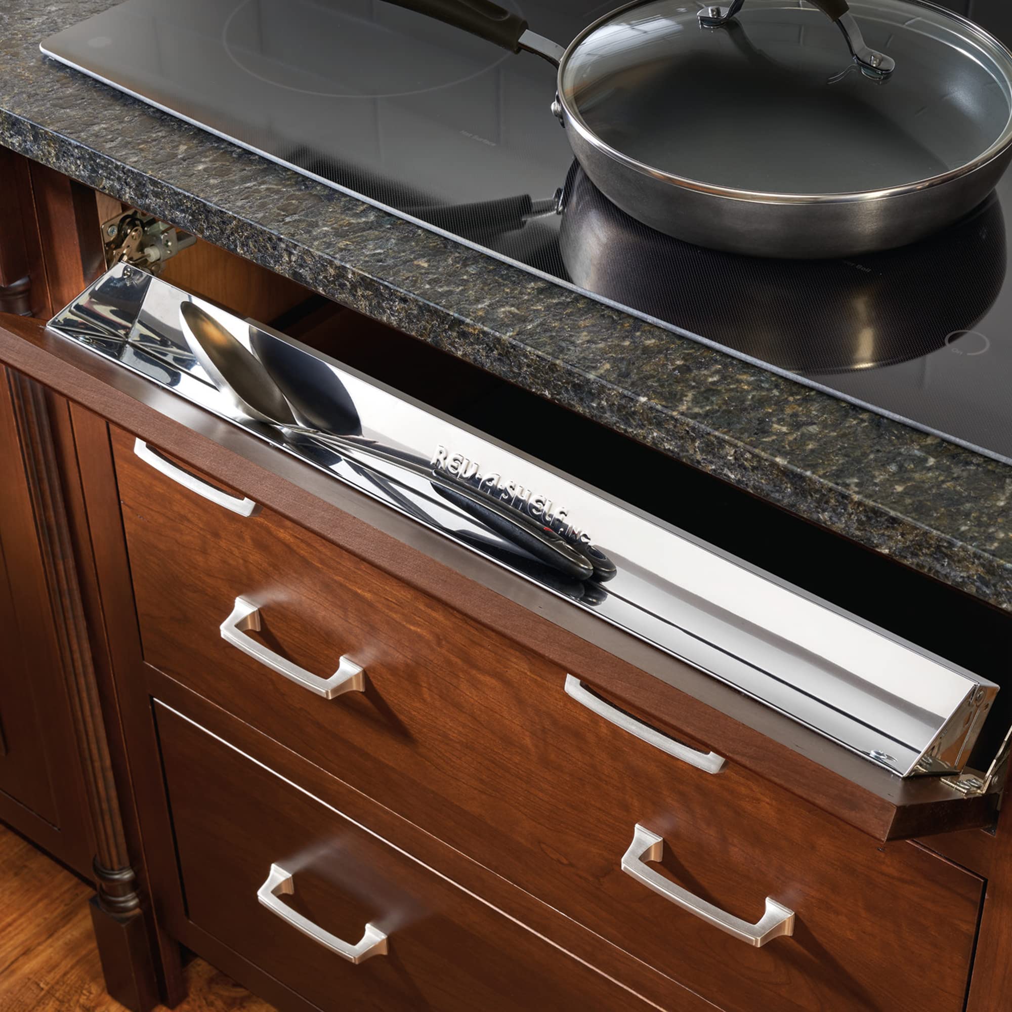 Rev-A-Shelf Tip-Out 31'' Kitchen Drawer Accessory Tray Organizer W/Soft-Close Hinges For Kitchens, Laundry Rooms, Or Vanity Cabi