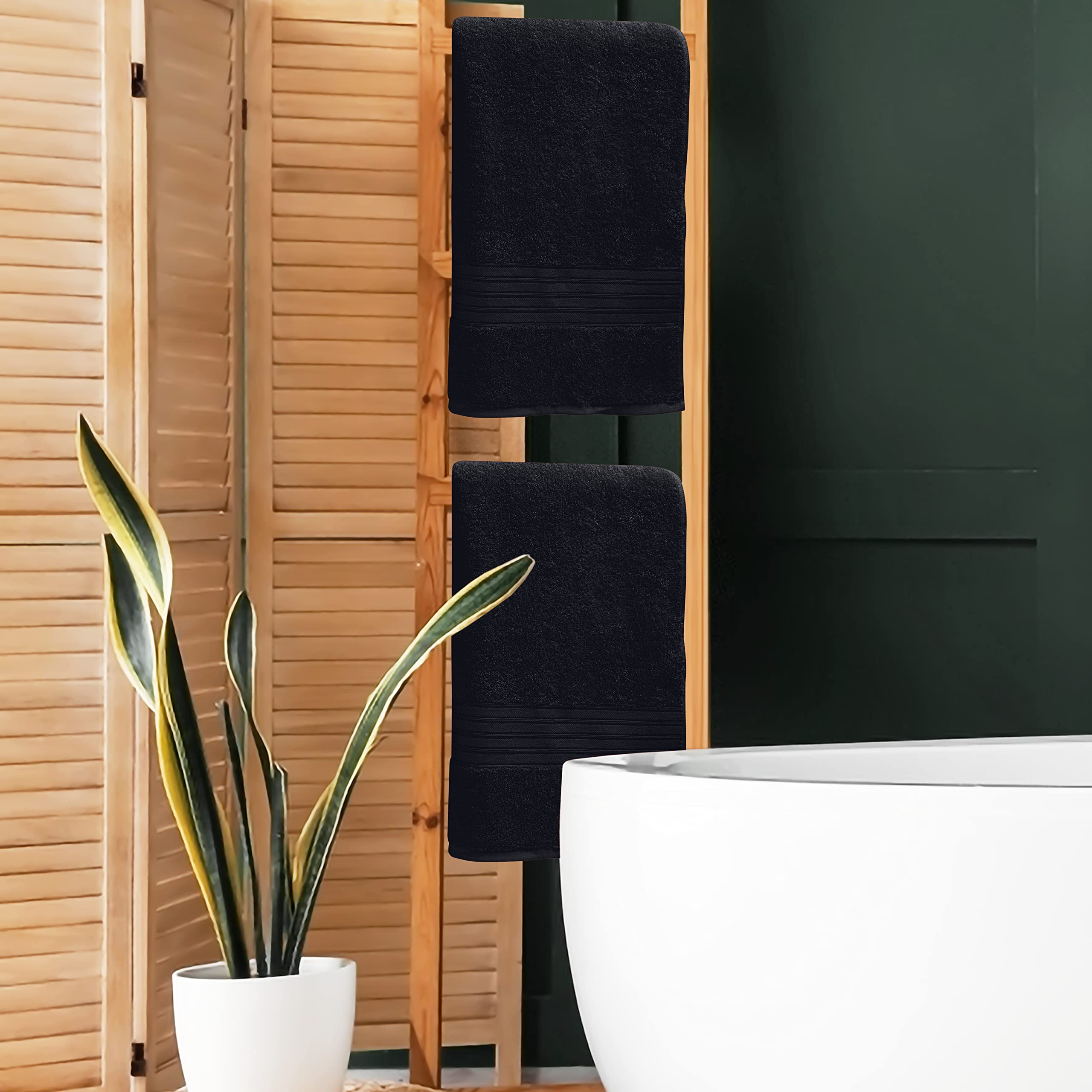 Boutiquo 100% Cotton 2 Pack Bath Towel Set 28X55 Inches, Eco-Friendly Large Bath Towels,Compact Quickdry Lightweight Soft & High