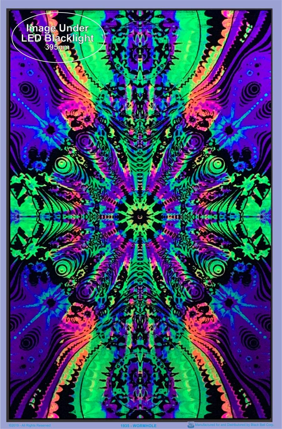 Wormhole - Laminated Blacklight Poster - 23.5'' X 35.5''