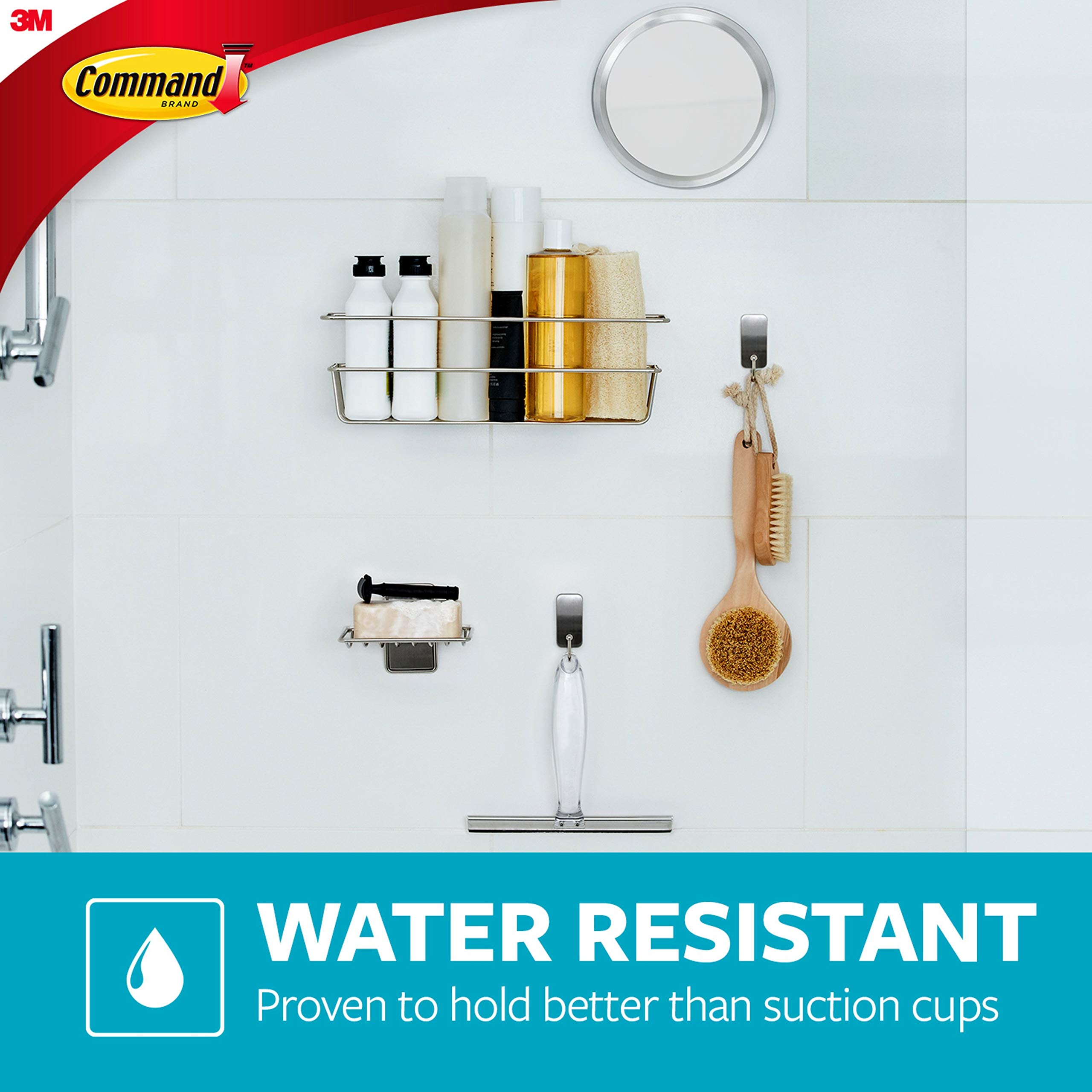 Command Soap Dish Matte Black With Water Resistant Command Strips, Bathroom D  Cor, Rust Resistant Soap Bar Holder