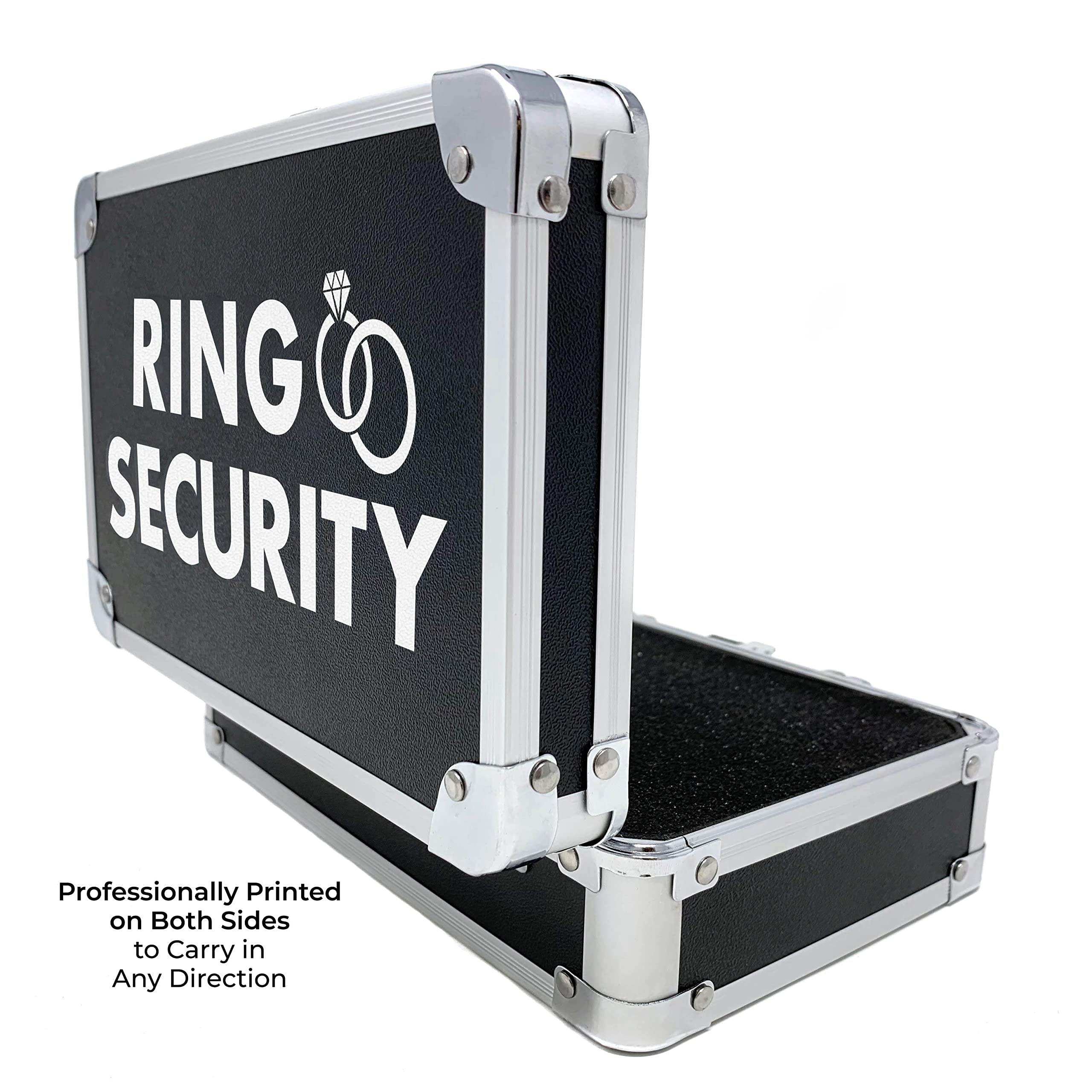 The Ring Legend Ring Security Ring Bearer Briefcase With Padded Slits To Hold Rings - Ring Bearer Gifts - Wedding Ring Security