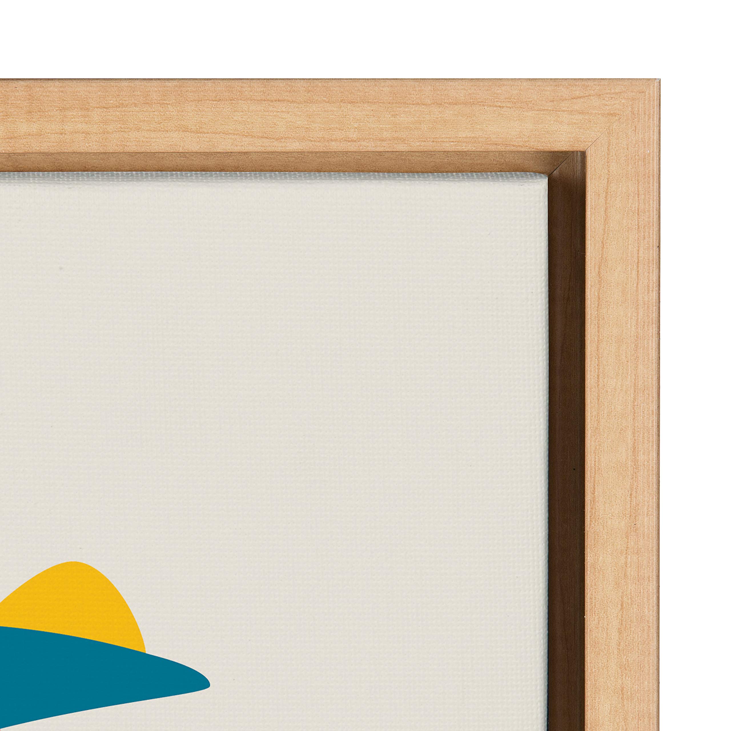 Kate And Laurel Sylvie Mid-Century Crocodile Framed Canvas Wall Art By Rachel Lee Of My Dream Wall, 18X24 Natural, Chic Mid-Cent