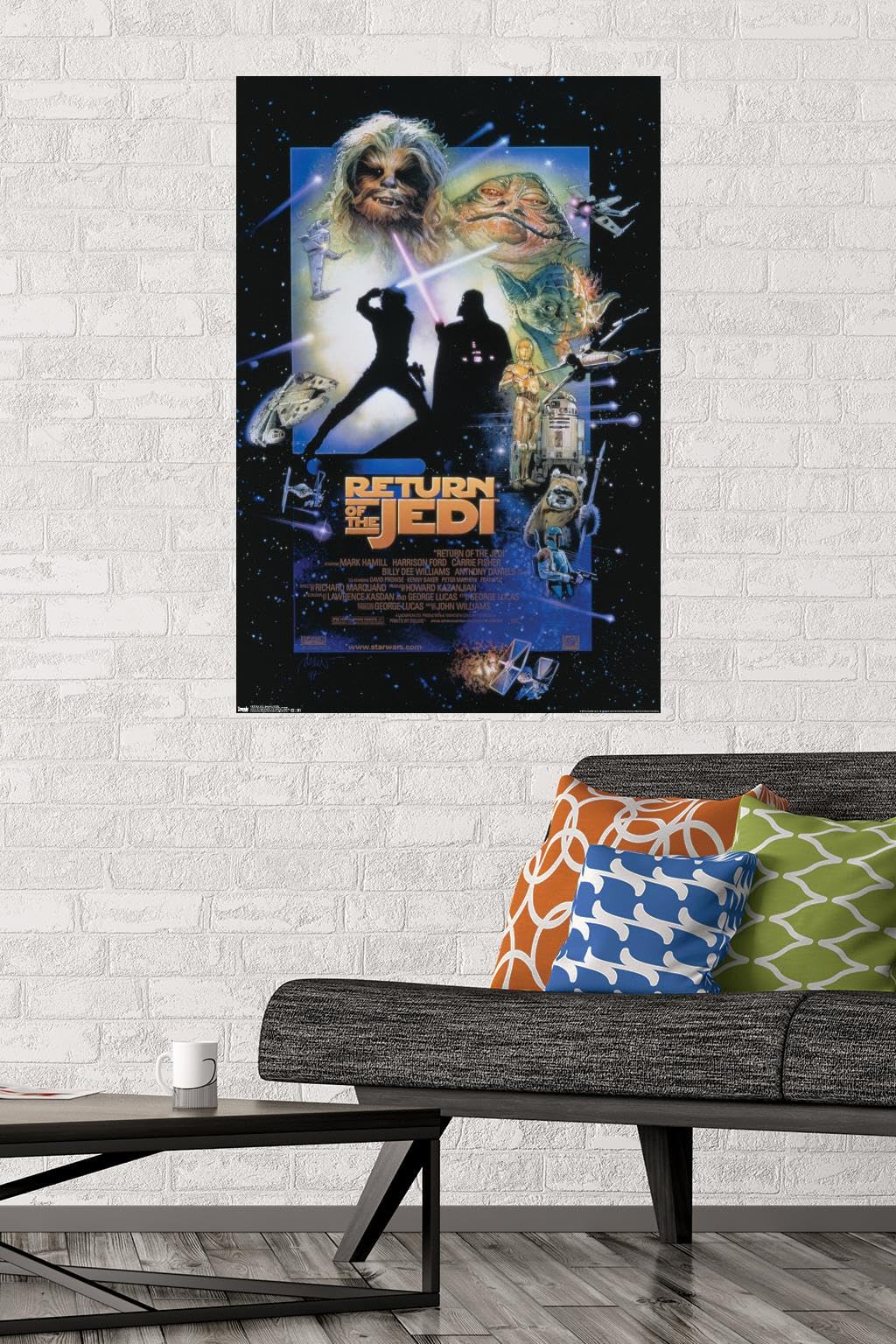 Trends International 24X36 Star Wars: Return Of The Jedi - One Sheet 1 Wall Poster, 36L X 24W, Unframed Version