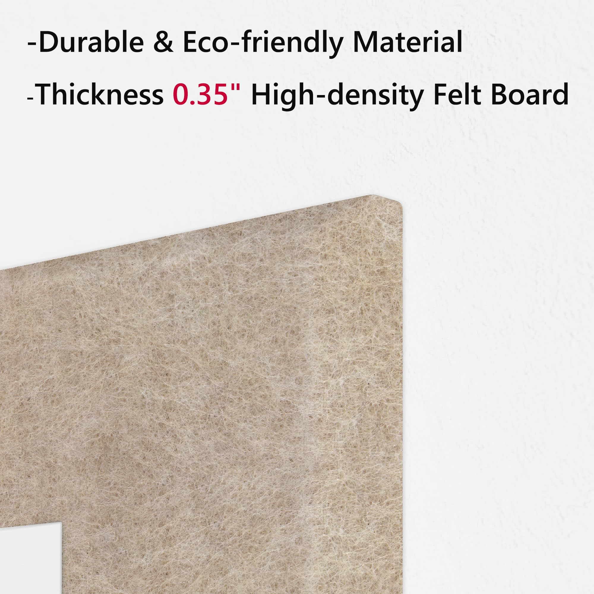 Neatsure Large Cork Board for Wall, 36 x 24 Bulletin Board with Pushpins, 6 Panels Felt Tiles Tack Push Pin Board for Office, Ta