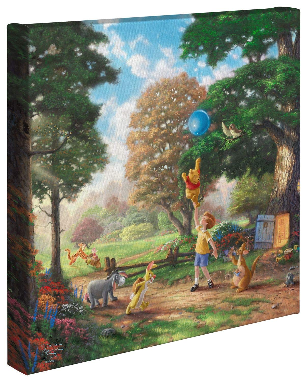 Thomas Kinkade Studios Winnie The Pooh Ii 14 X 14 Gallery Wrapped Canvas