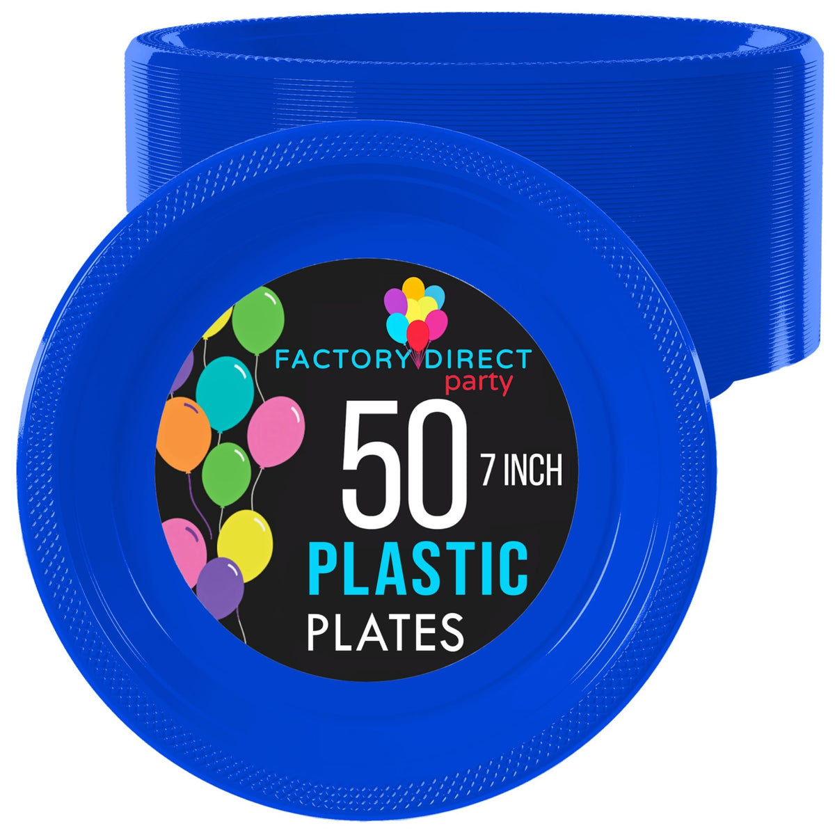 Exquisite Dark Blue Plastic Plates For Party 7 Dark Blue Disposable Plates For Party Supplies 50 Pcs Disposable Dinner Plate H