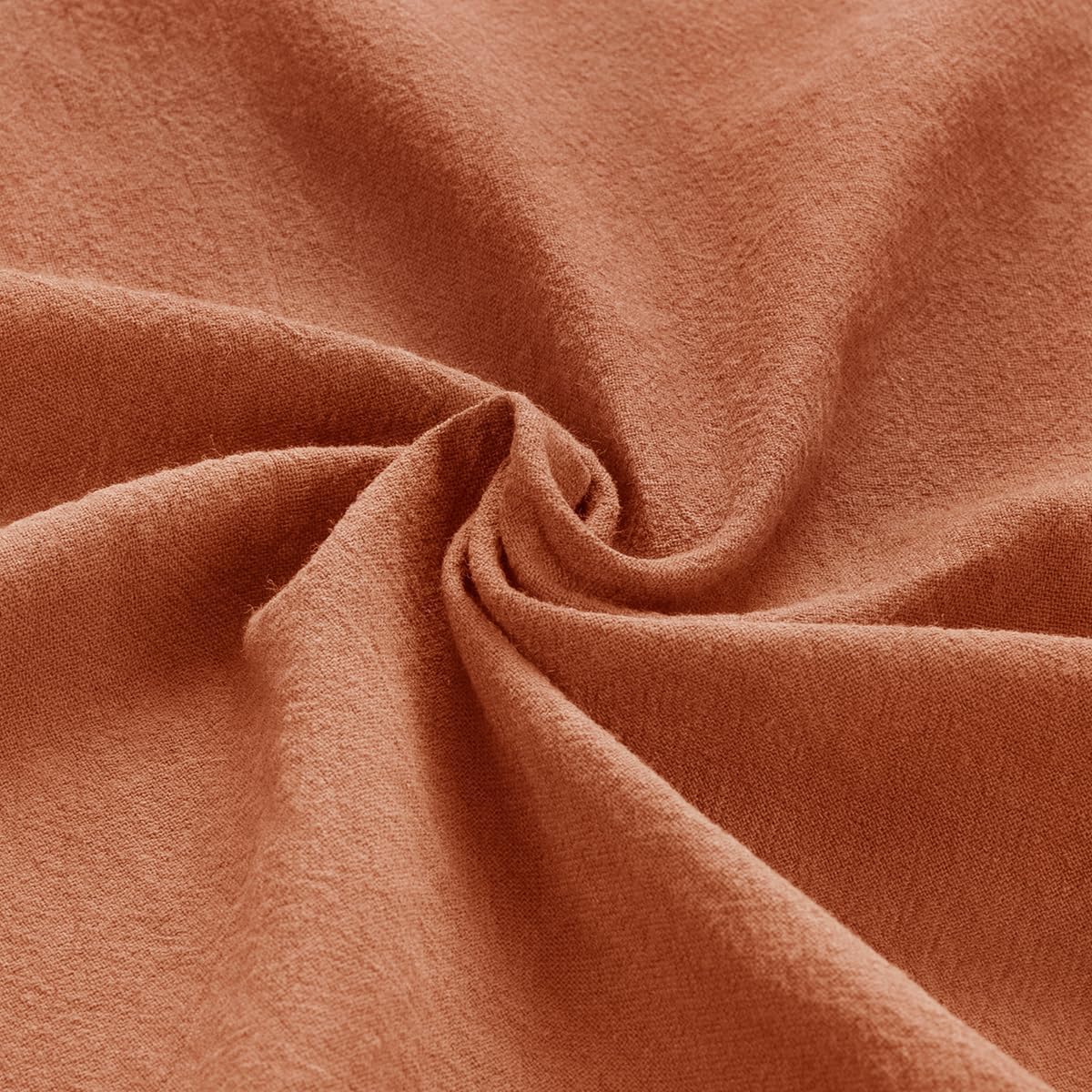 Mlmw Terracotta Linen Cloth Napkins Set Of 8 Vintage Cotton Dinner Napkins Cloth Bulk Washable 16''  16'' For Wedding Party Baby