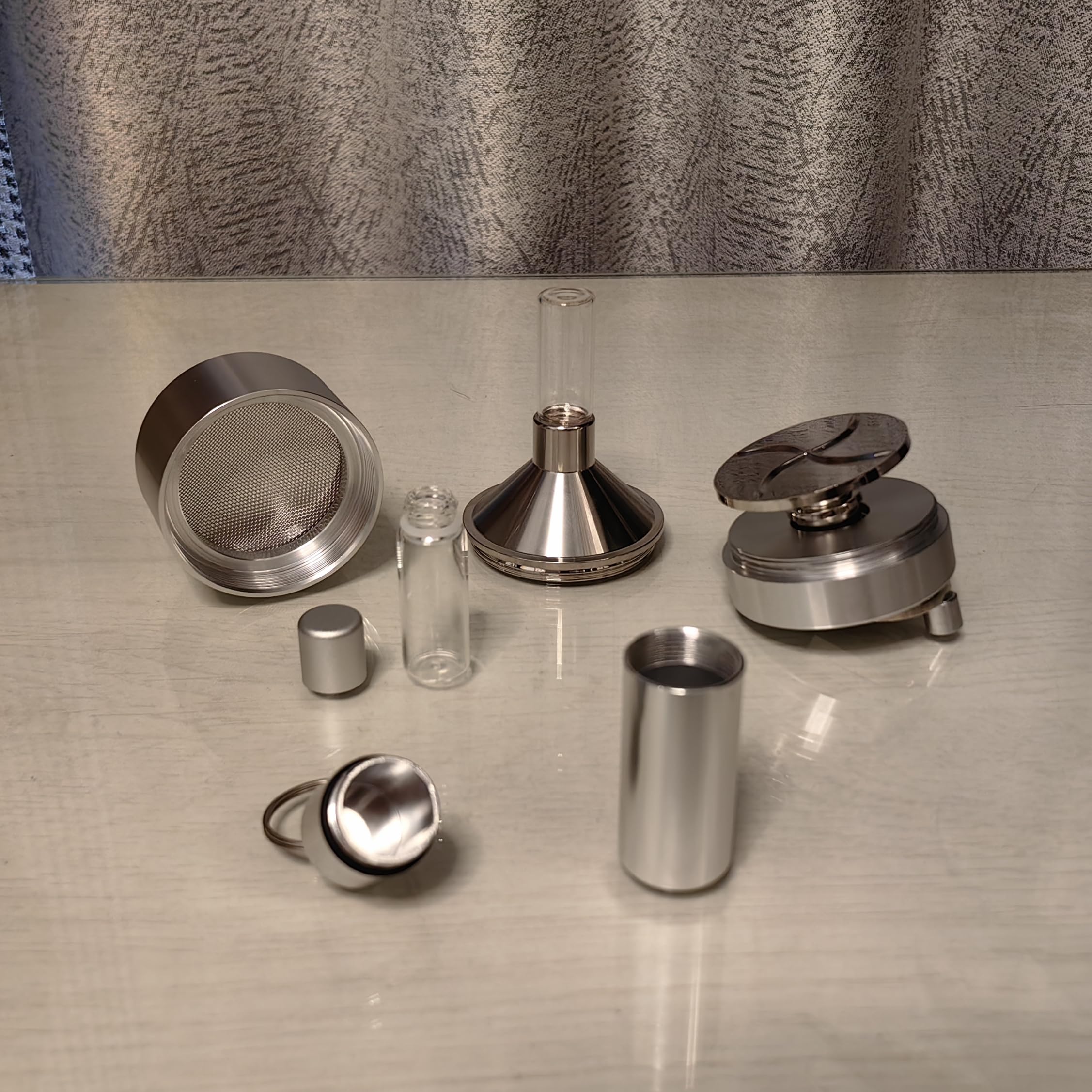 Kitchen Spice Grindersuperfine Grindingepper Grinder Set, Silver