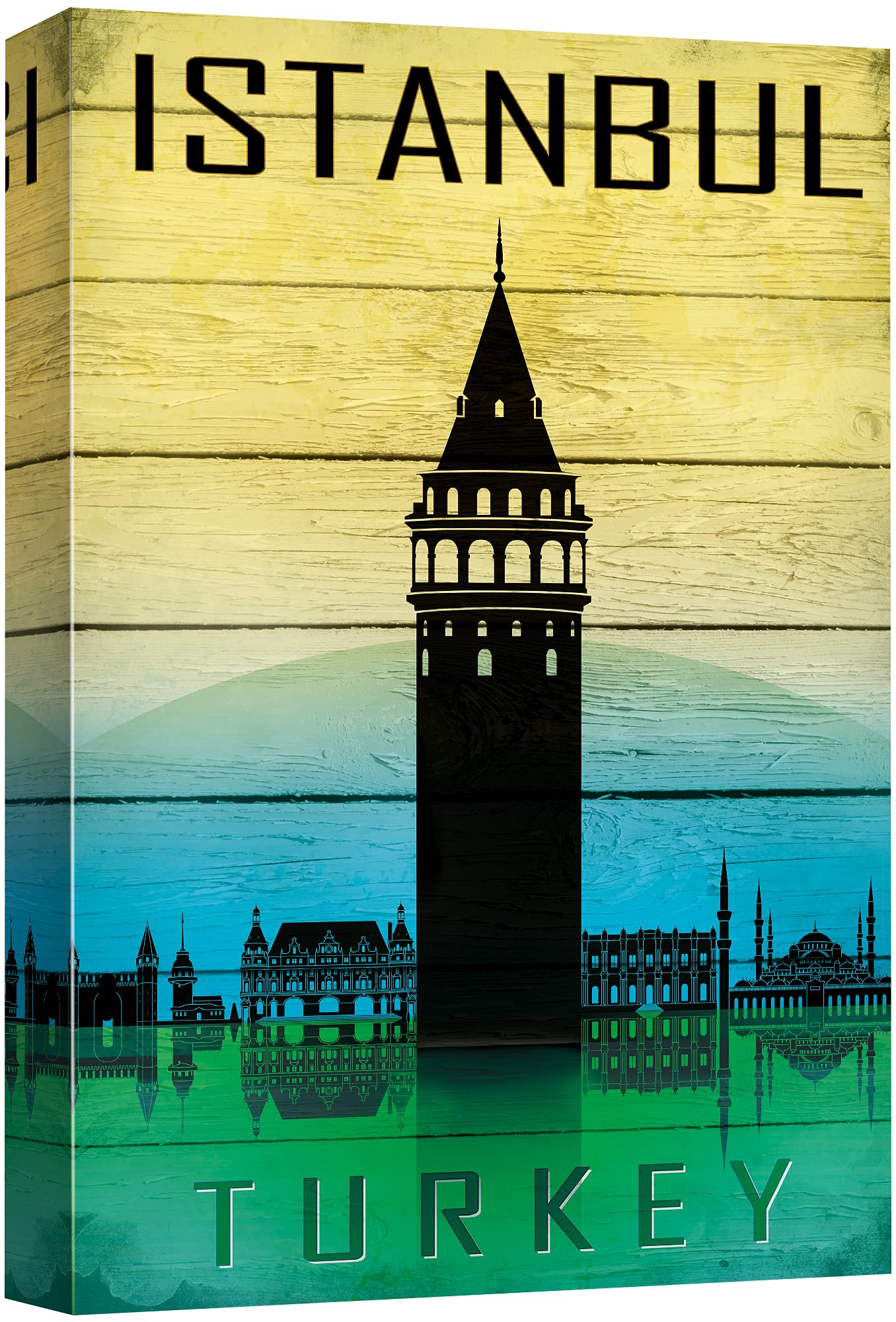 Nwt Canvas Print Wall Art Silhouette Of Istanbul, Turkey Architecture & Maps Cities Illustrations Modern Art Global Landscape Mu