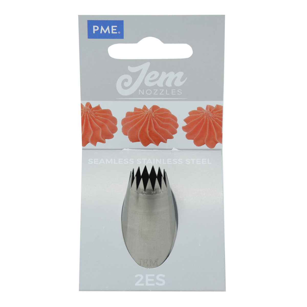 Jem Enterprises Medium Fine Star Savoy Piping Nozzle Decorating Tip #2Es
