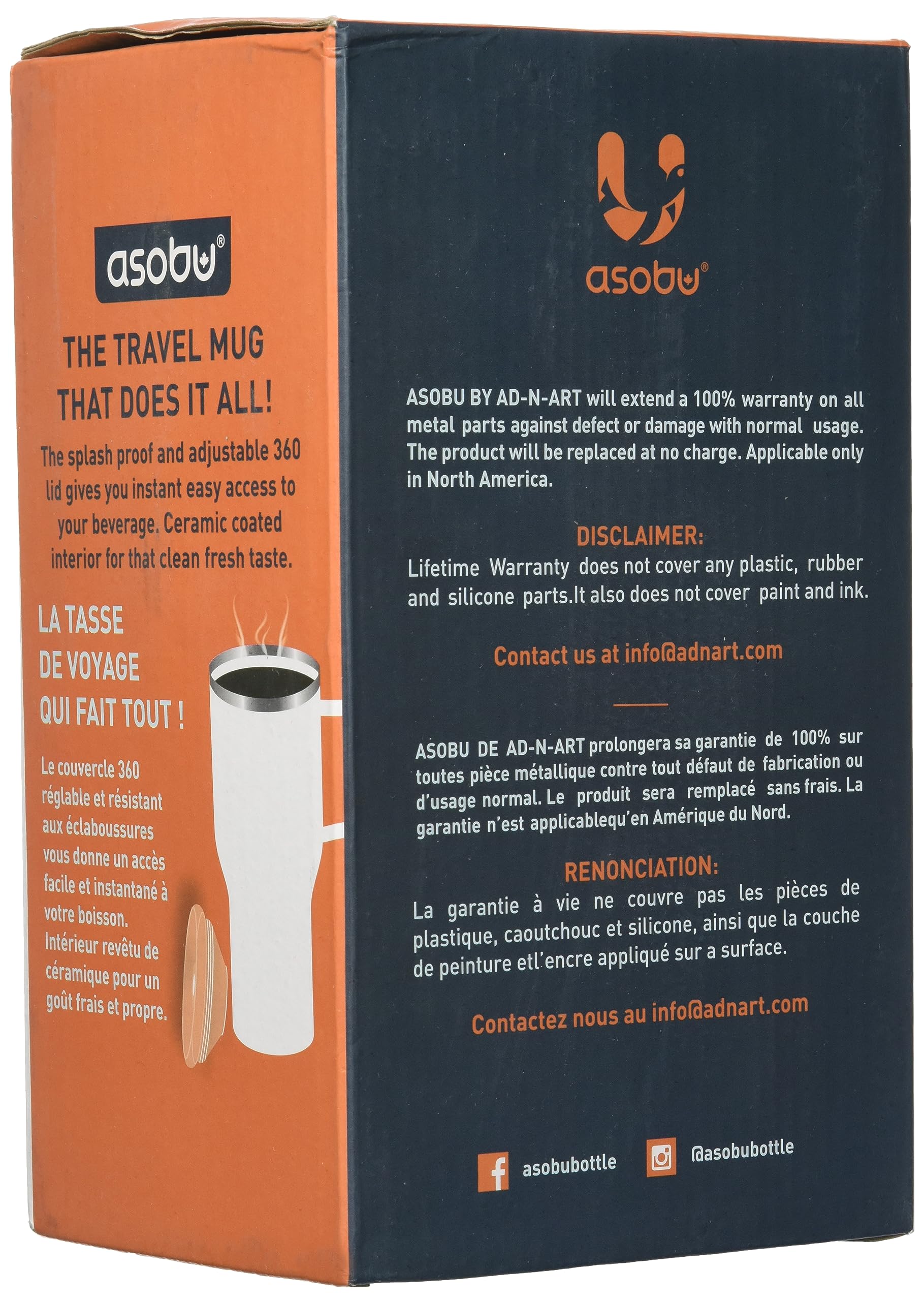 Asobu 360 Travel Mug, Mint, 0.9 L