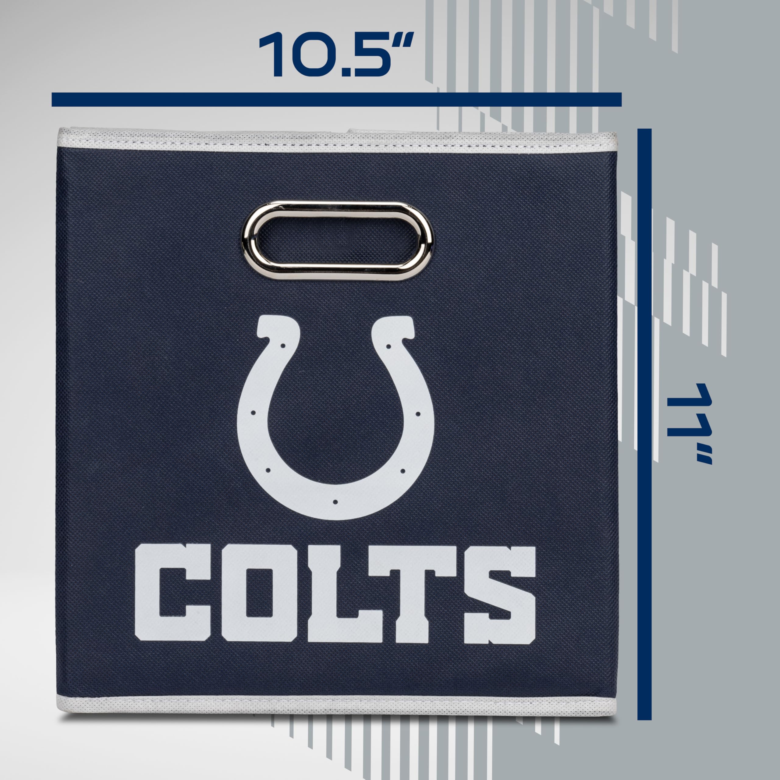 Franklin Sports Nfl Indianapolis Colts Collapsible Storage Bin Nfl Folding Cube Storage Container Fits Bin Organizers Fabric Nfl