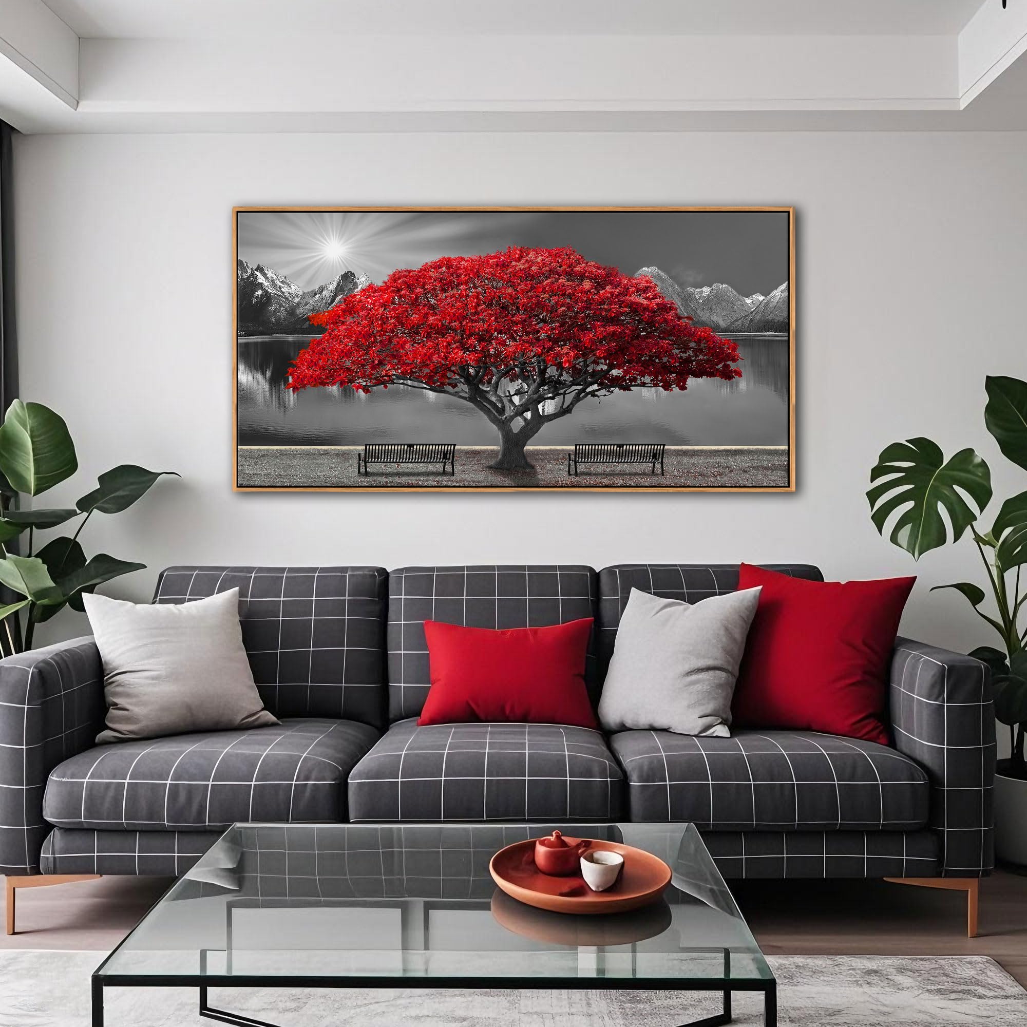 Large Framed Wall Art For Living Room Large Mangrove Landscape Modern Art For Wall Decor Living Room, Bedroom, Office, Home Wall