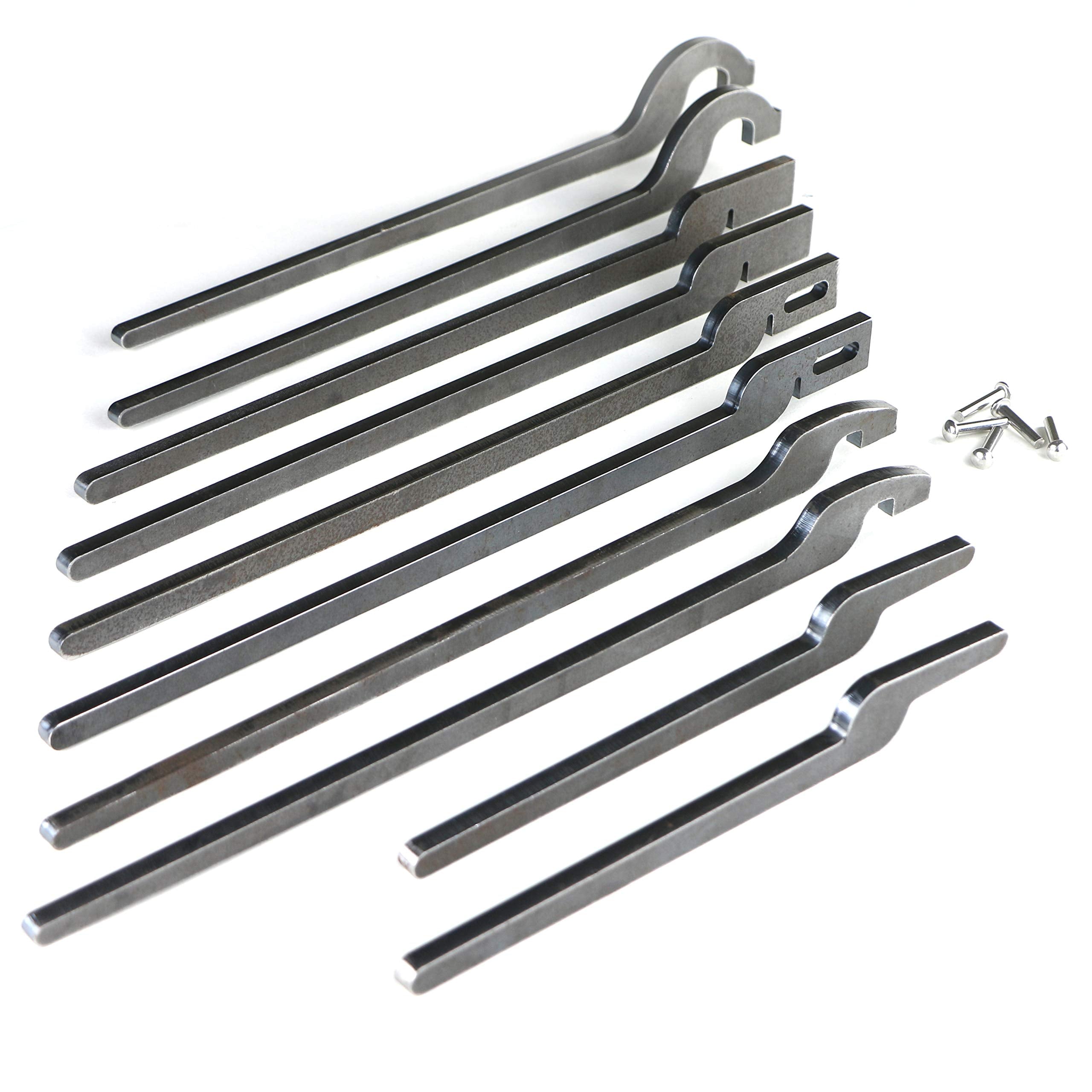 Rapid Tongs Bundle Set Five Types Of Diy Blacksmith Tongs Rapid Tongs Bundle Kit With Stainless Steel Rivet