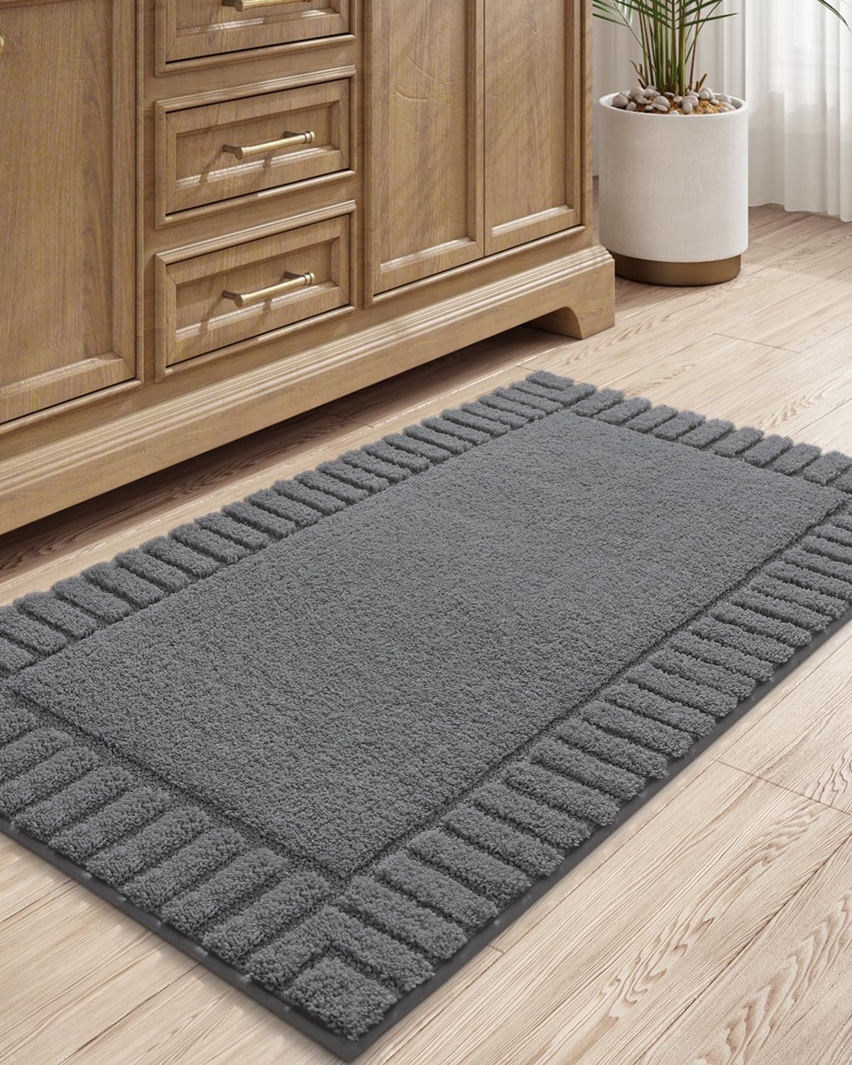 Lumi Premium Bath Rug, Extra Soft And Absorbent Bathroom Mat, Quick Dry, Non Slip, Machine Washable Bath Mat For Shower And Tub,