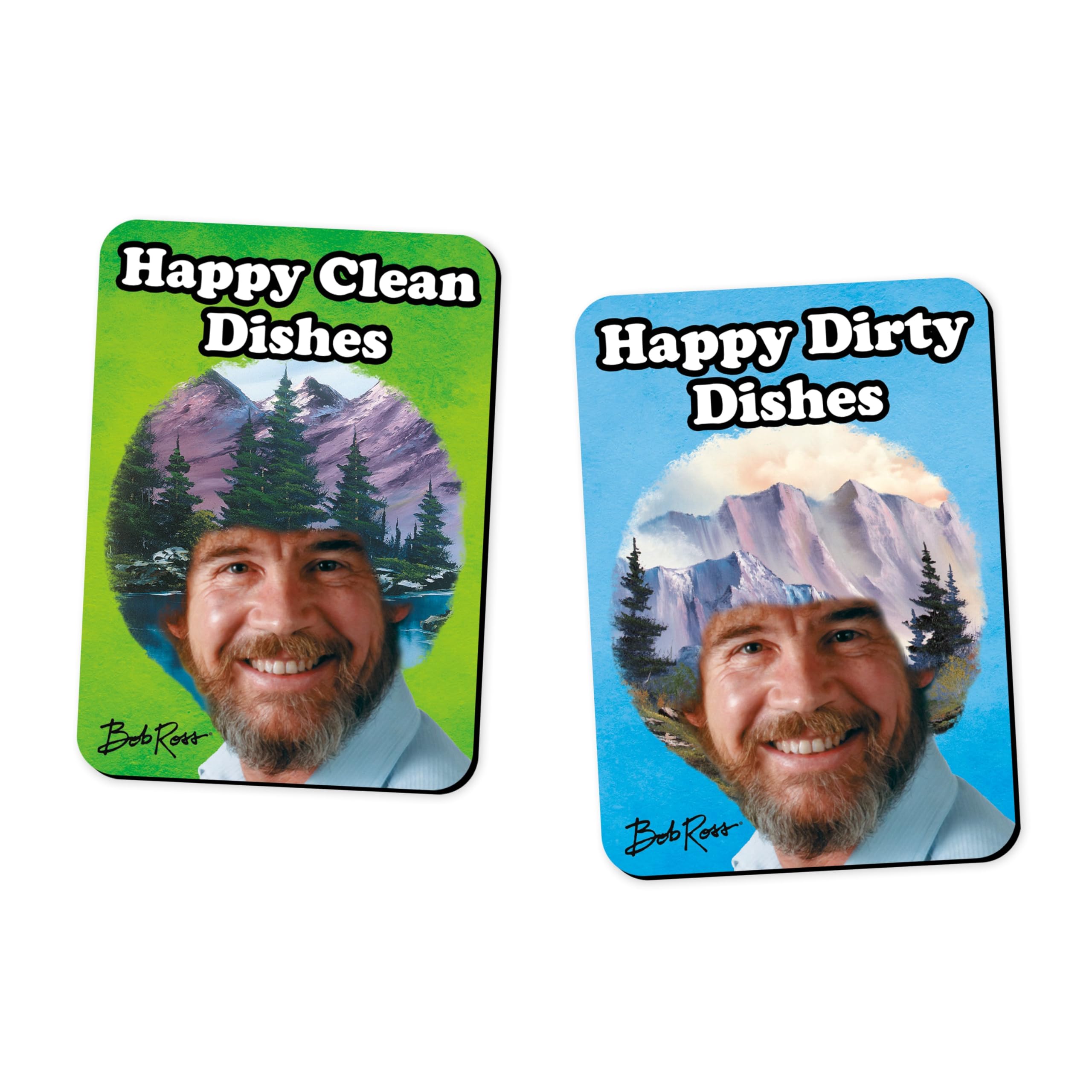 Bob Ross Double Sided Dishwasher Magnet