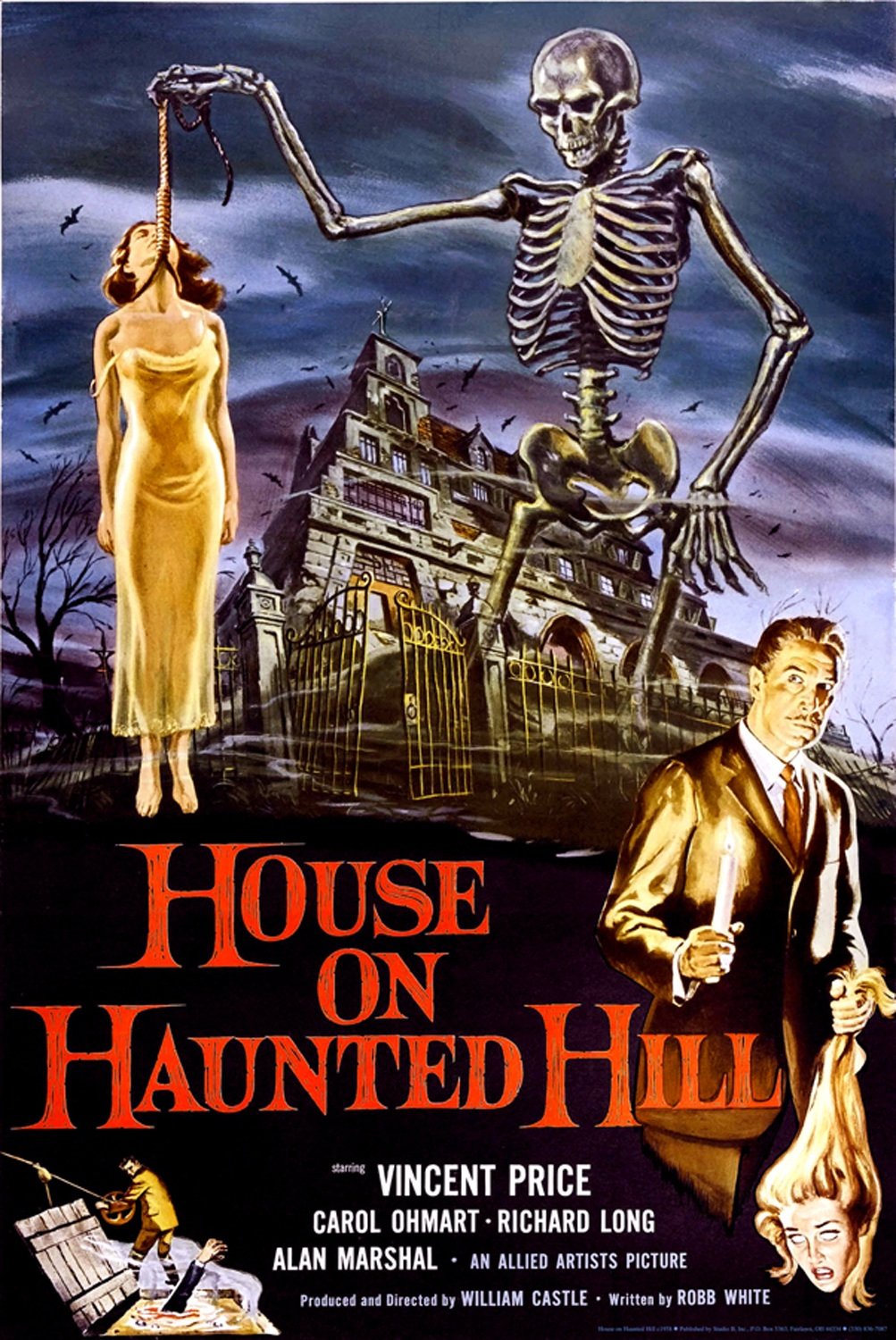 Studio B House On Haunted Hill Vincent Price Poster