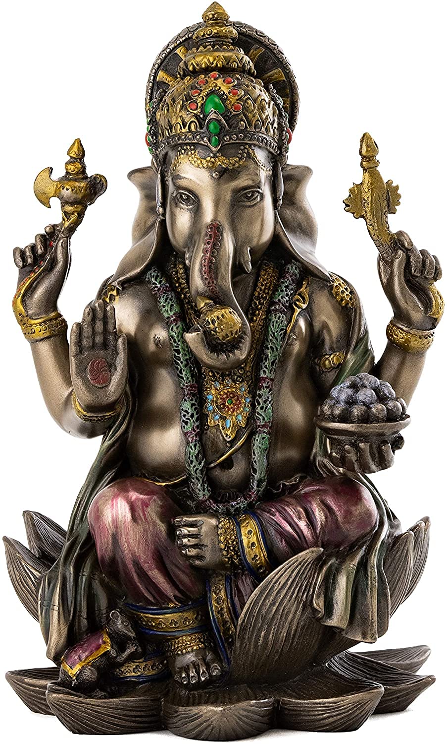 Sri Krishna Culture-Regular Ganesh/Ganesha Idol,Statue (Size 8Cm X 5Cm)-Home Dcor Diwali Murti-Antique Finish