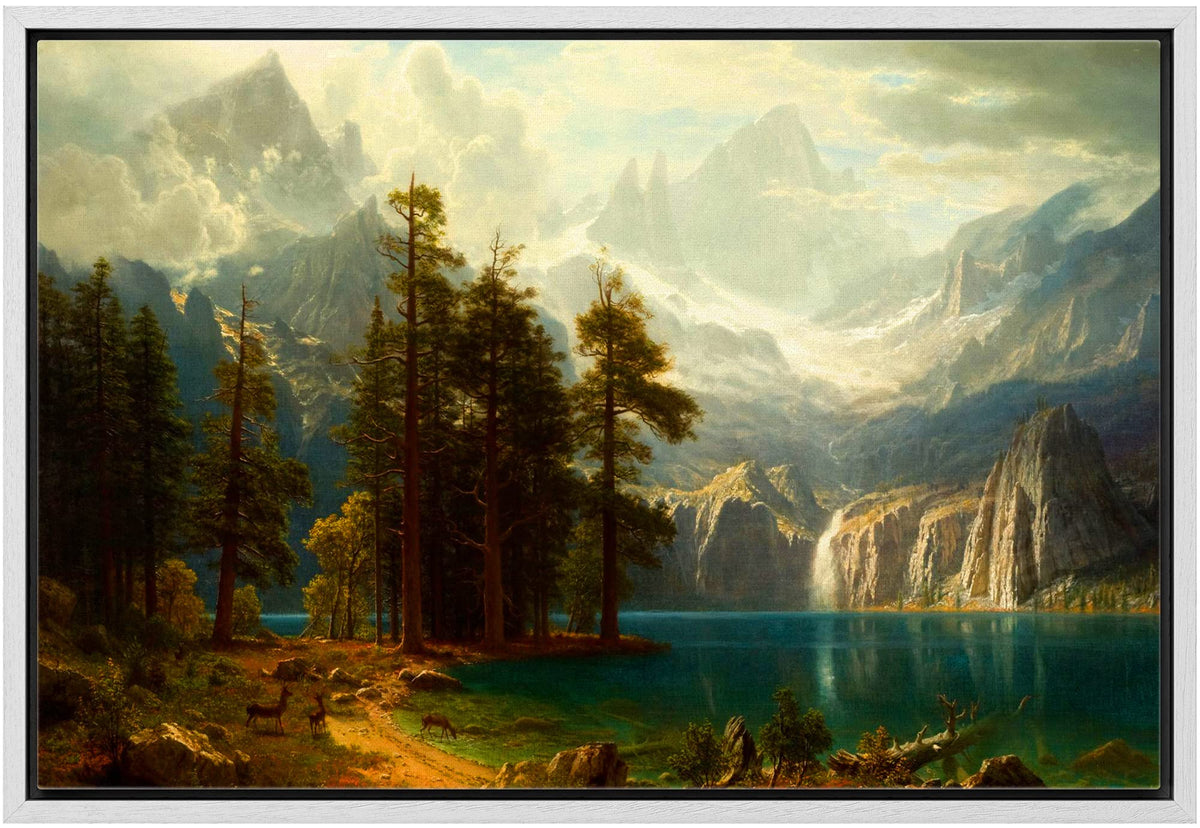 Wall26 Sierra Nevada In California By Albert Bierstadt Canvas Prints Wrapped Gallery Wall Art, Stretched & Framed Ready To Hang