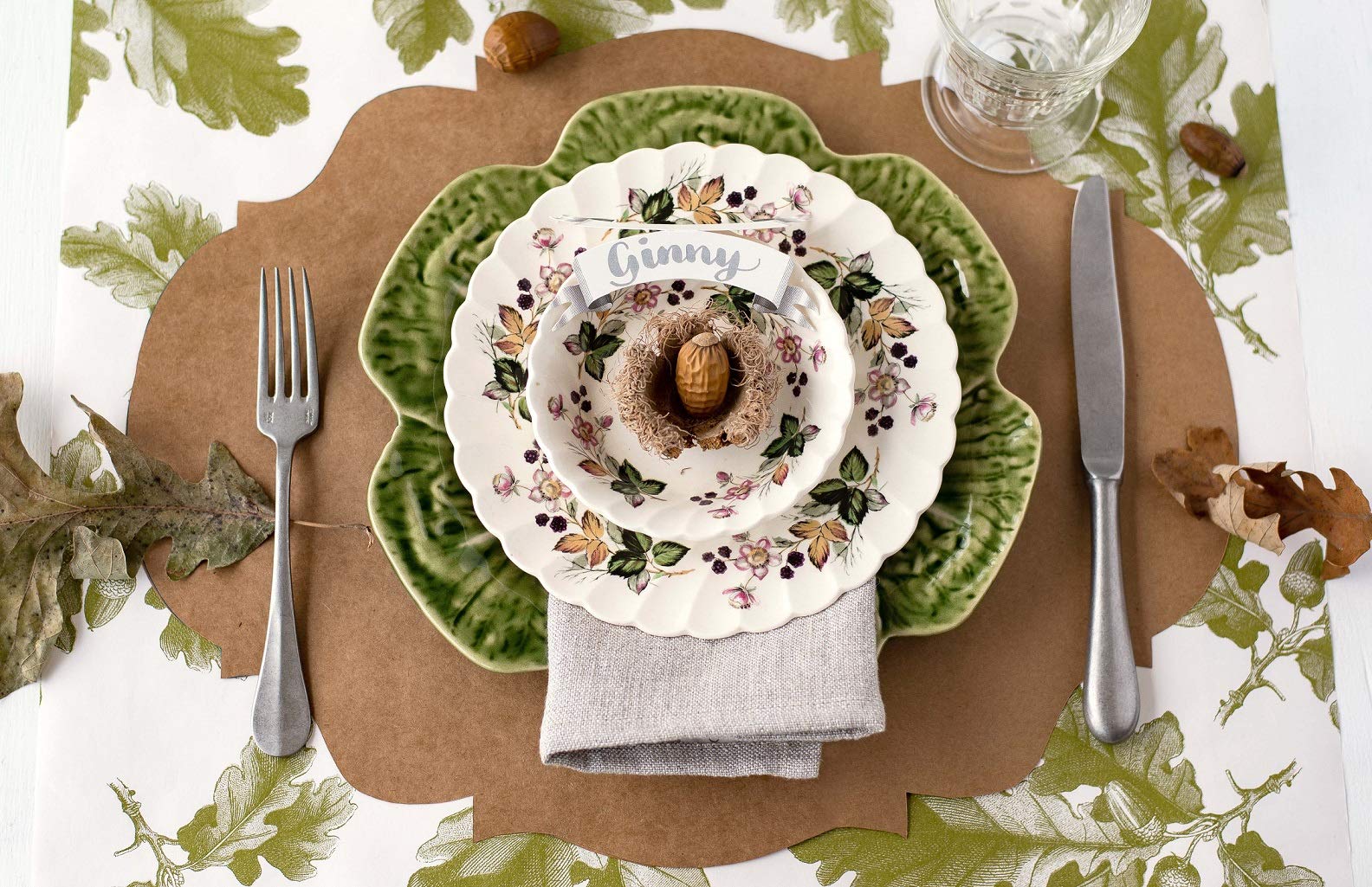 Hester & Cook Paper Placemat, Pad Of 12 (Die-Cut French Frame)