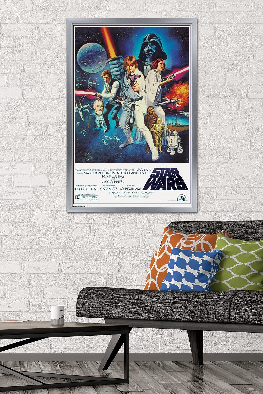 Trends International 24X36 Star Wars-V One Sheet Wall Poster, 25.8'' X 37.8'' X 1'', Multicolor