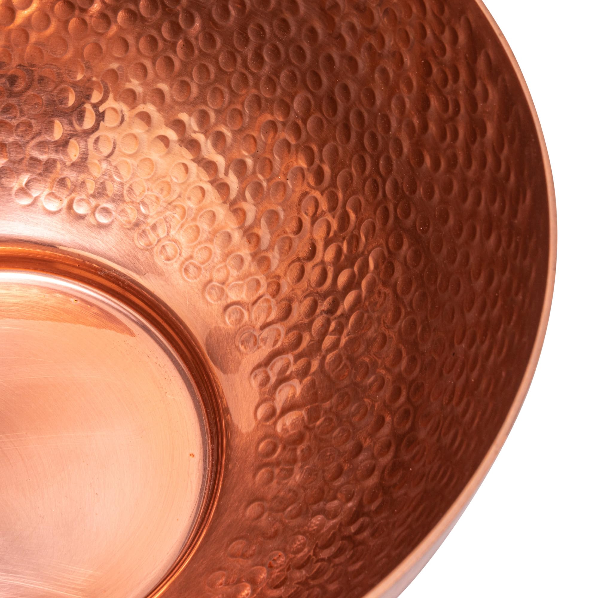 Bloomingville Round Hammered Metal, Set Of 2 Sizes, Copper Finish Bowl