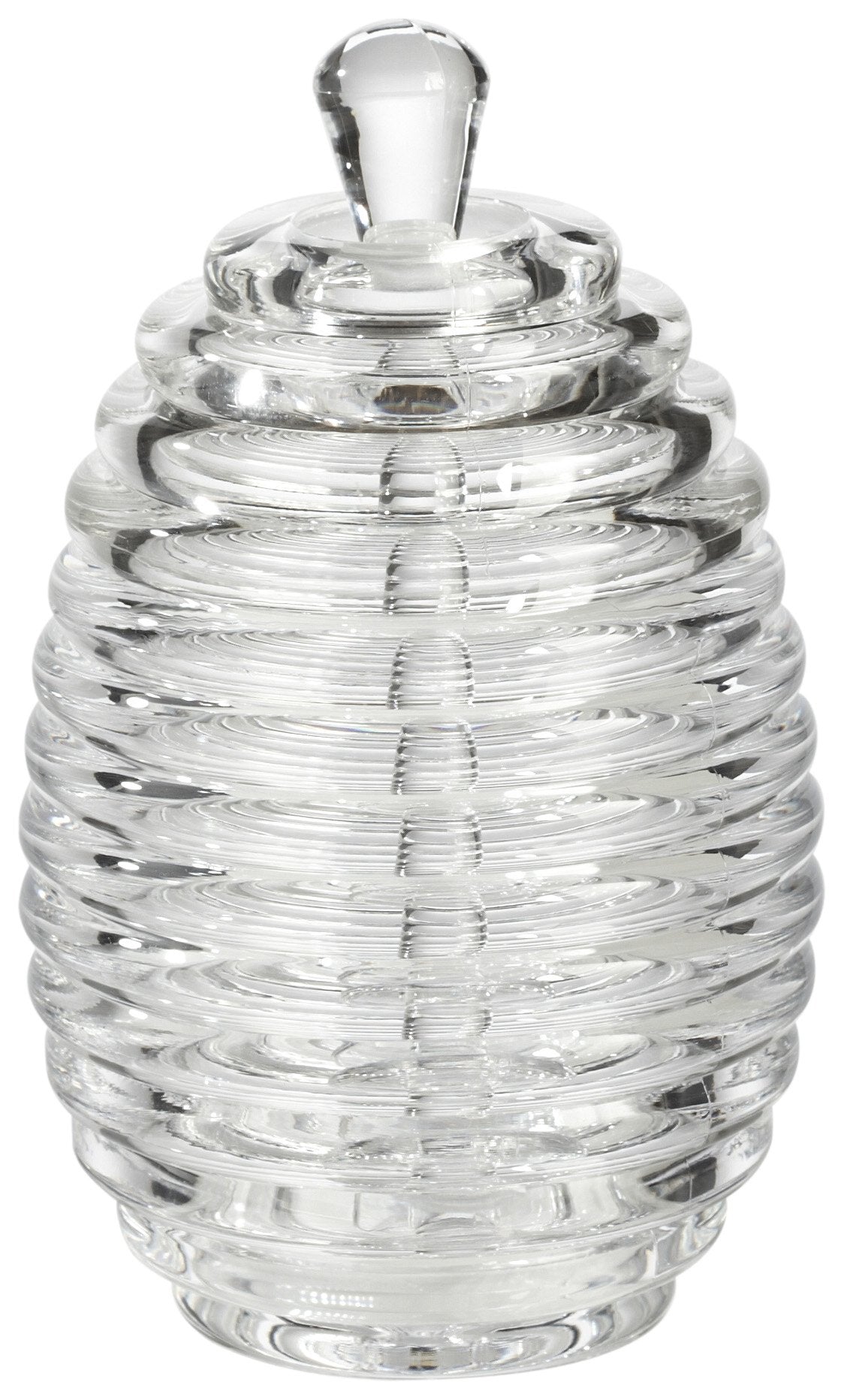 Prodyne Acrylic Honey Jar With Server, Off-White Medium