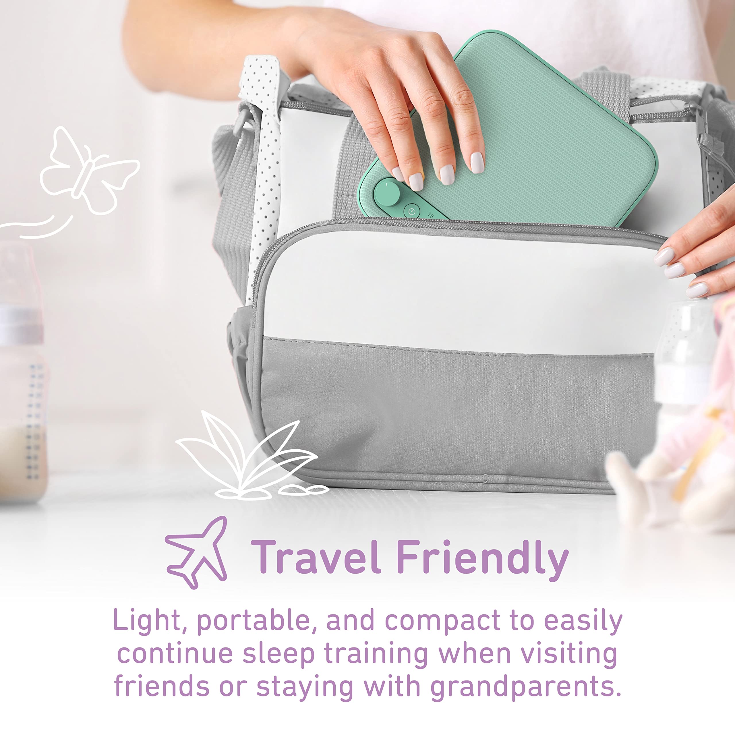 Pure Enrichment Purebaby Sound Machine - All-Natural Sounds Include Lullaby, Heartbeat, White Noise, Fan, Ocean, And Rain, With