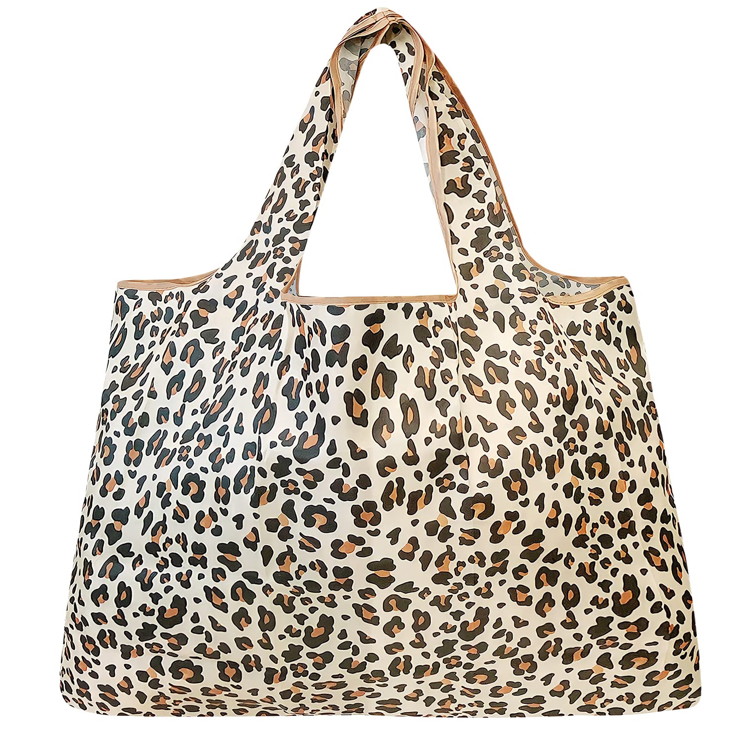 allydrew Large Foldable Tote Nylon Reusable Grocery Bag  Wild Cat