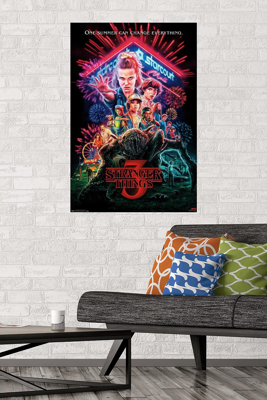 Trends International Netflix Stranger Things: Season 3 - One Sheet Wall Poster, 22.375'' X 34'', Unframed Version