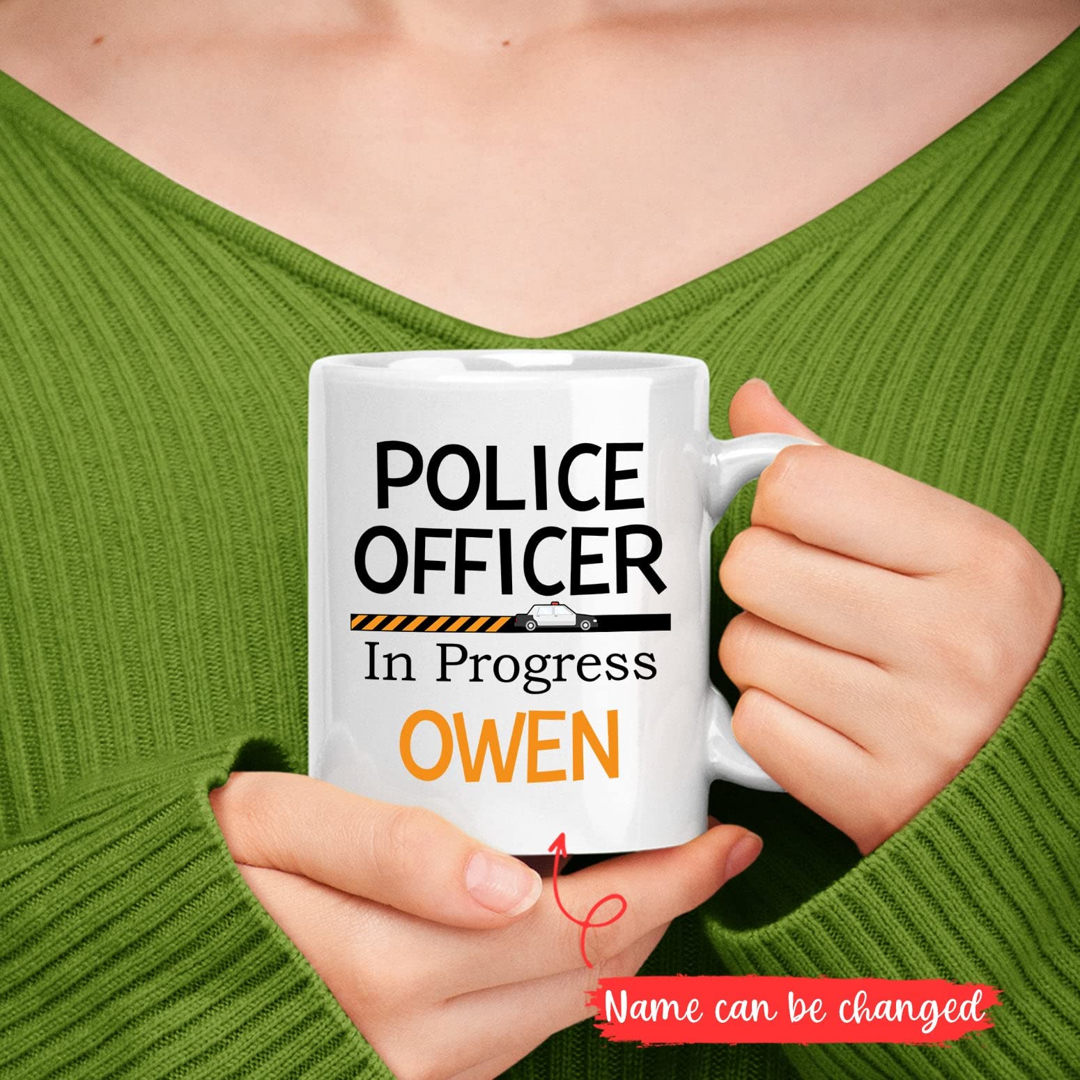 Police Cadet Mug, Custom Future Police Officer Gift, Police Academy Graduation Gift, Personalized Police Officer Mug, Police Loa