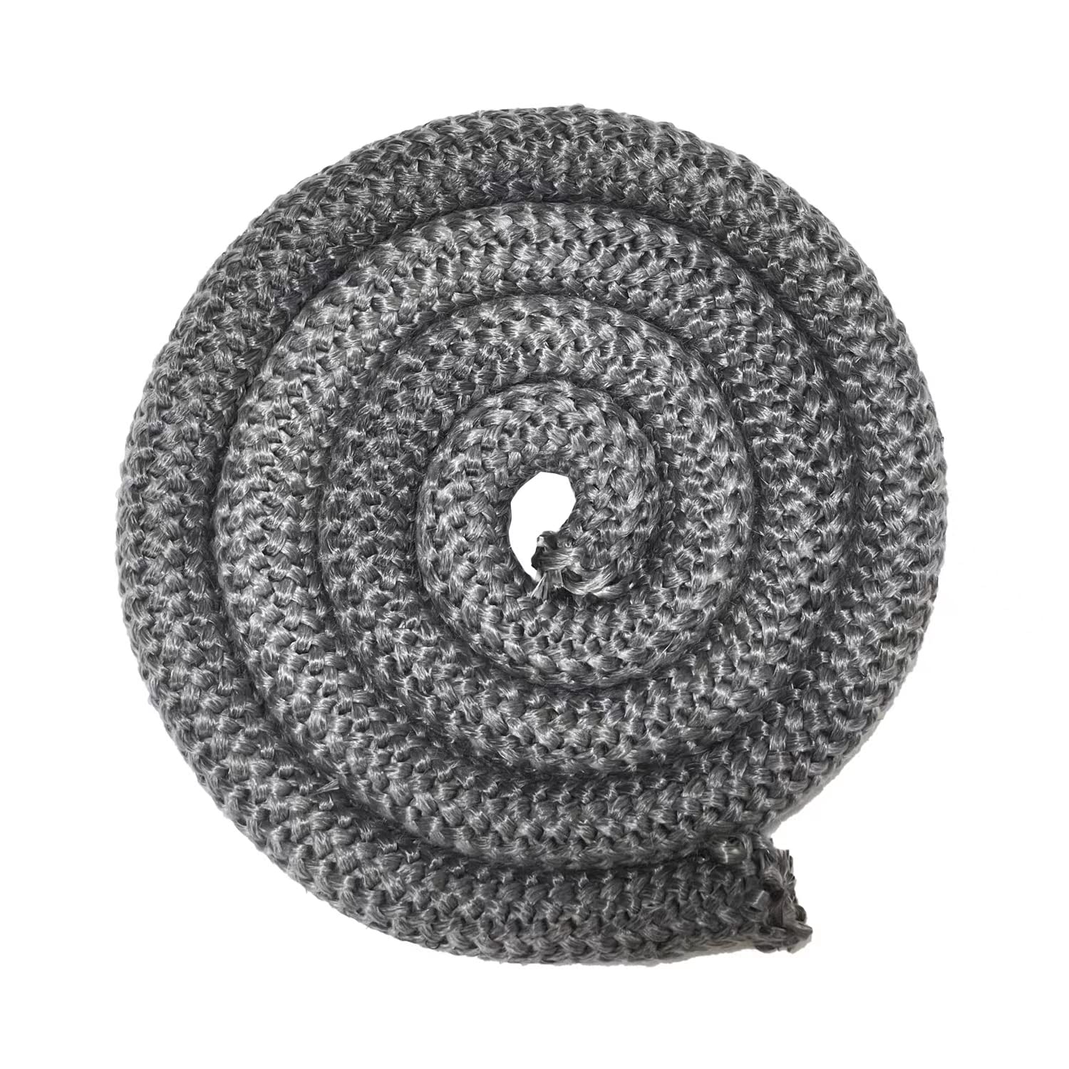 Protalwell Wood Stove Gasket, (1'' Diameter) Wood Stove Door Gasket, Heat Resistance Fiberglass Gasket Rope, Grey Color, 72 Inch