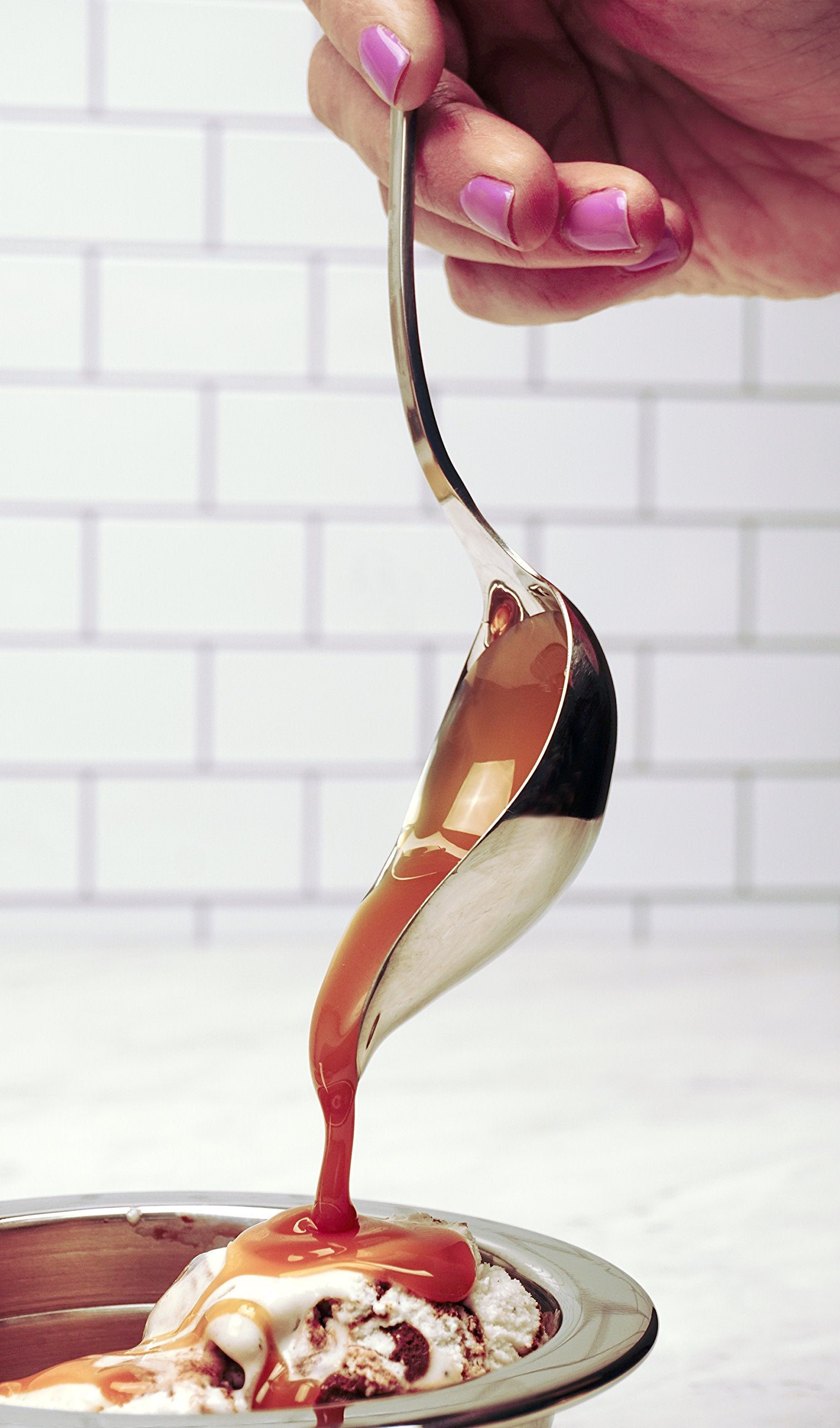 Rsvp International Endurance Culinary Sauce Spoon, Mini Ladle With Gravy Pour Spout, Dishwasher Safe, 18/8 Stainless Steel, 9X1.