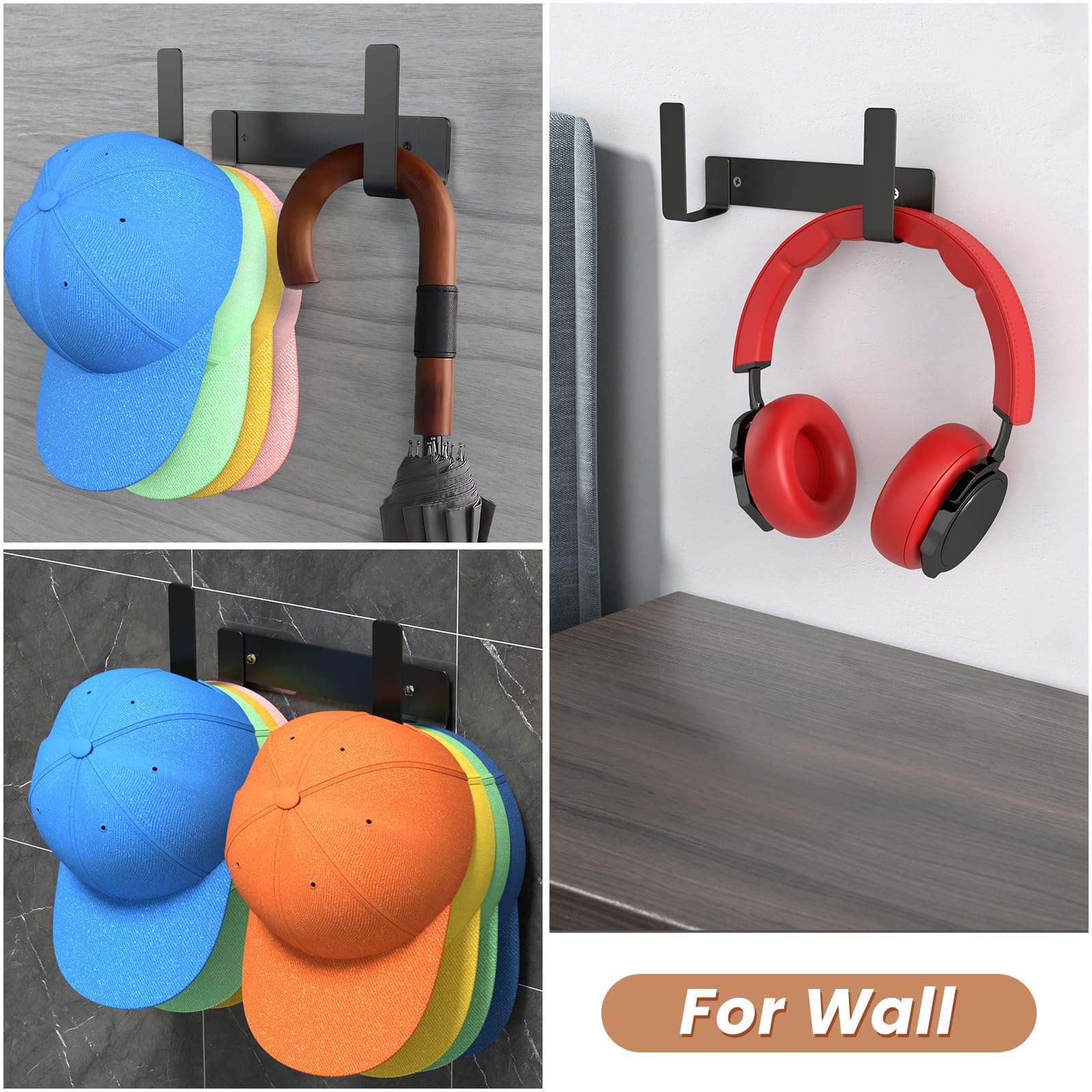 Xqxa 1-Pack Hat Rack For Baseball Caps, Stainless Steel Hat Organizer For Baseball Cap, Hat Holder Storage, Hat Hanger Strong Ad