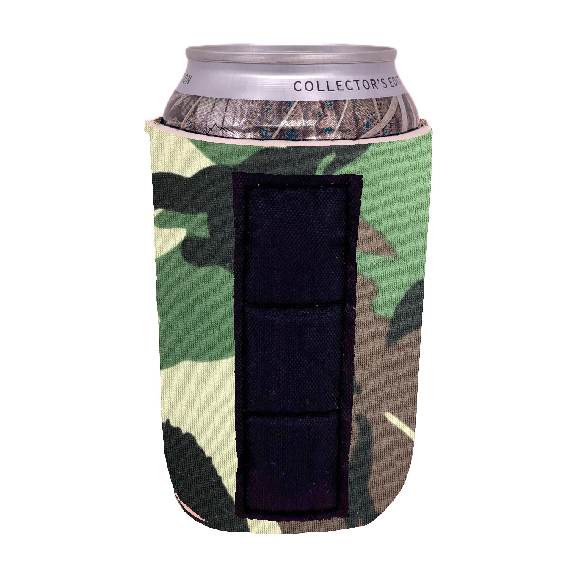 Blank Magnetic Can Coolie (1, Green Camo)