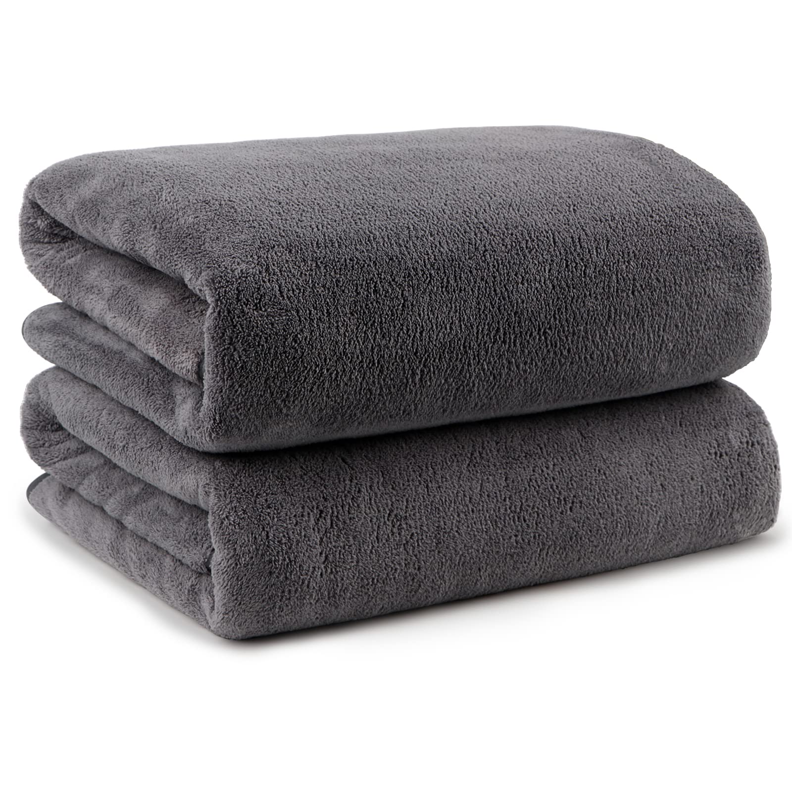 Orighty Microfiber Bath Towels Pack Of 2(27'' X 54'') - Soft Feel, Highly Absorbent, Quick Drying For Body, Sport, Yoga, Spa, Fi