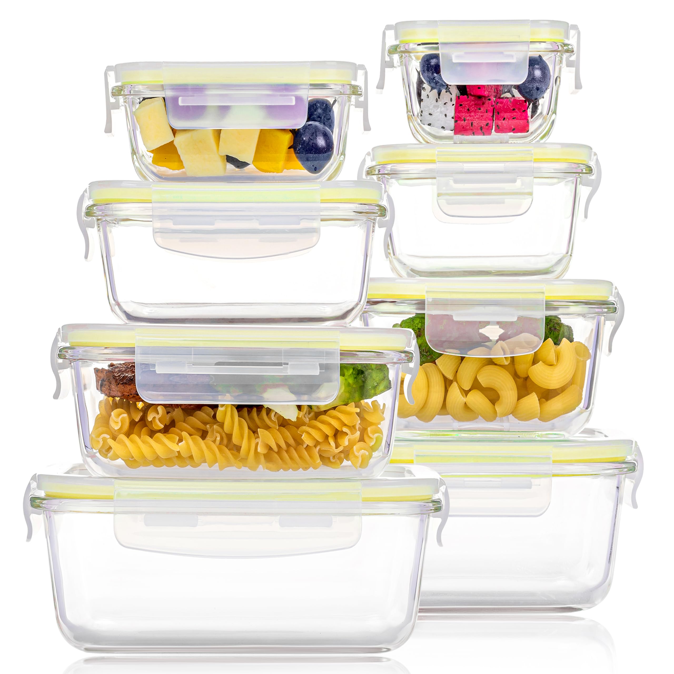 Vtopmart 8 Pack Glass Containers With Lids