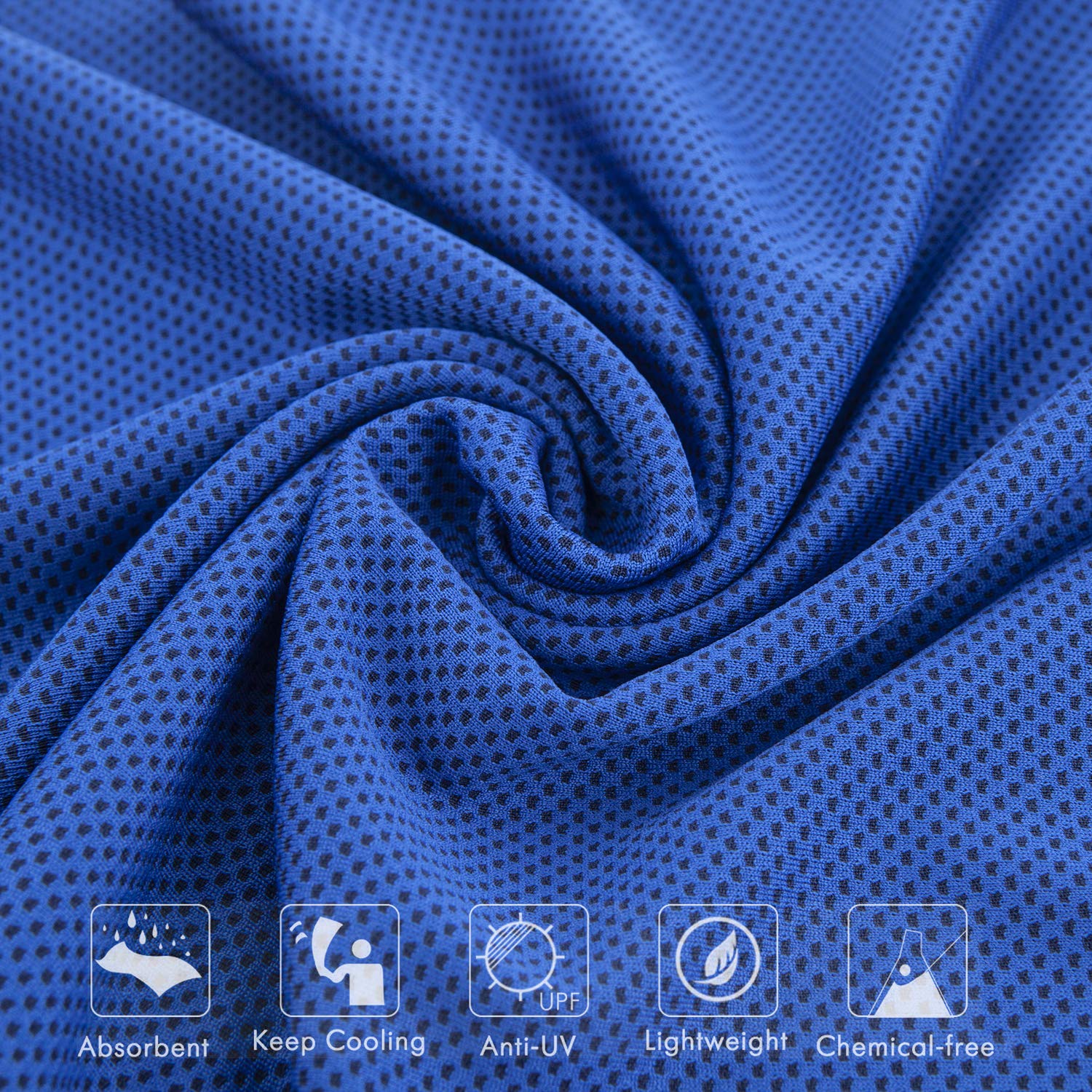 Ailawuu 6Pack Cooling Towels Ice Towel for Neck and Face Soft Breathable Chilly Towel Microfiber Towel for Camping Workout Sports Yoga Golf Gym Fitness & More Activities