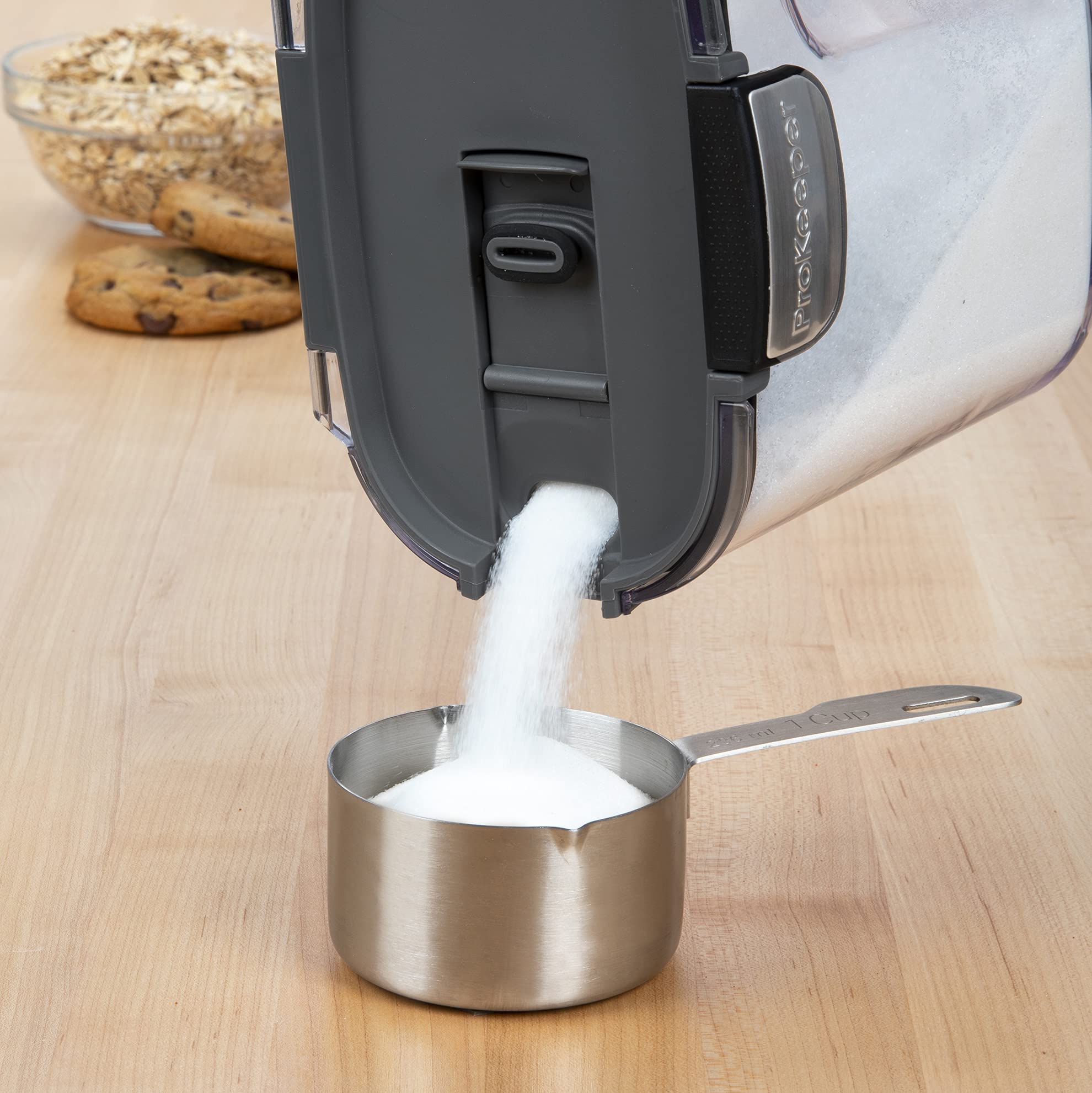 Progressive International Prokeeper+ Clear Plastic Airtight Food Baker'S Kitchen Storage Organization Container Canister Set Wit